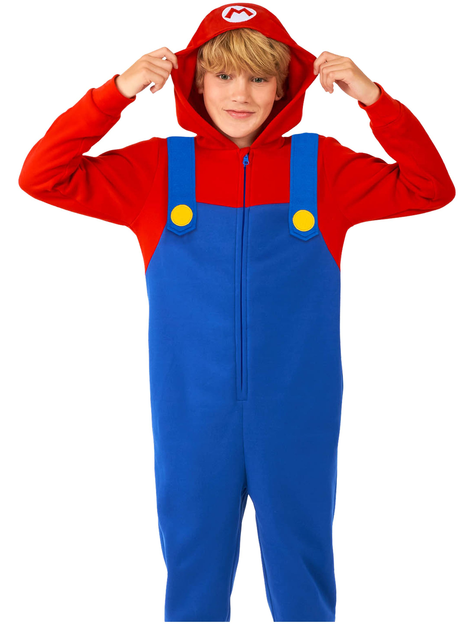 Overall Super Mario Bros. Mario Kinder blau/rot 14-16 Jahre