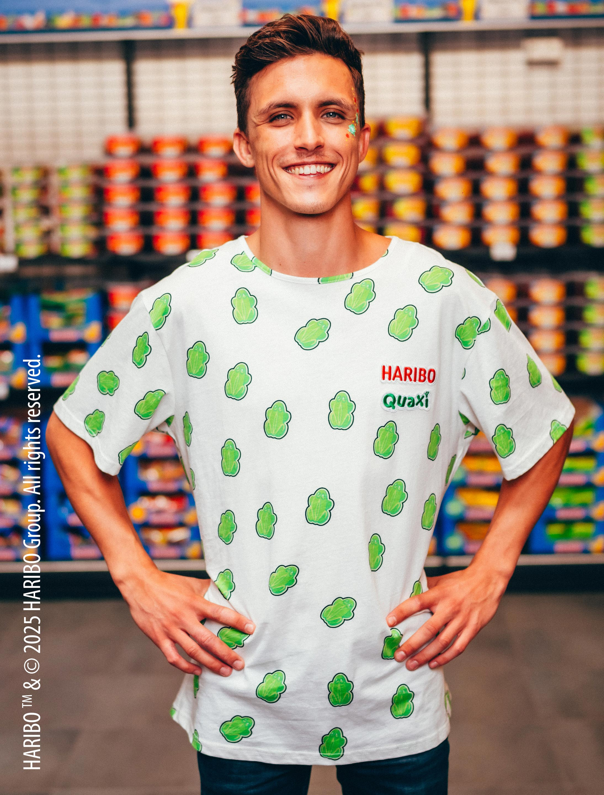 T-Shirt HARIBO Quaxi Unisex weiß/grün XL