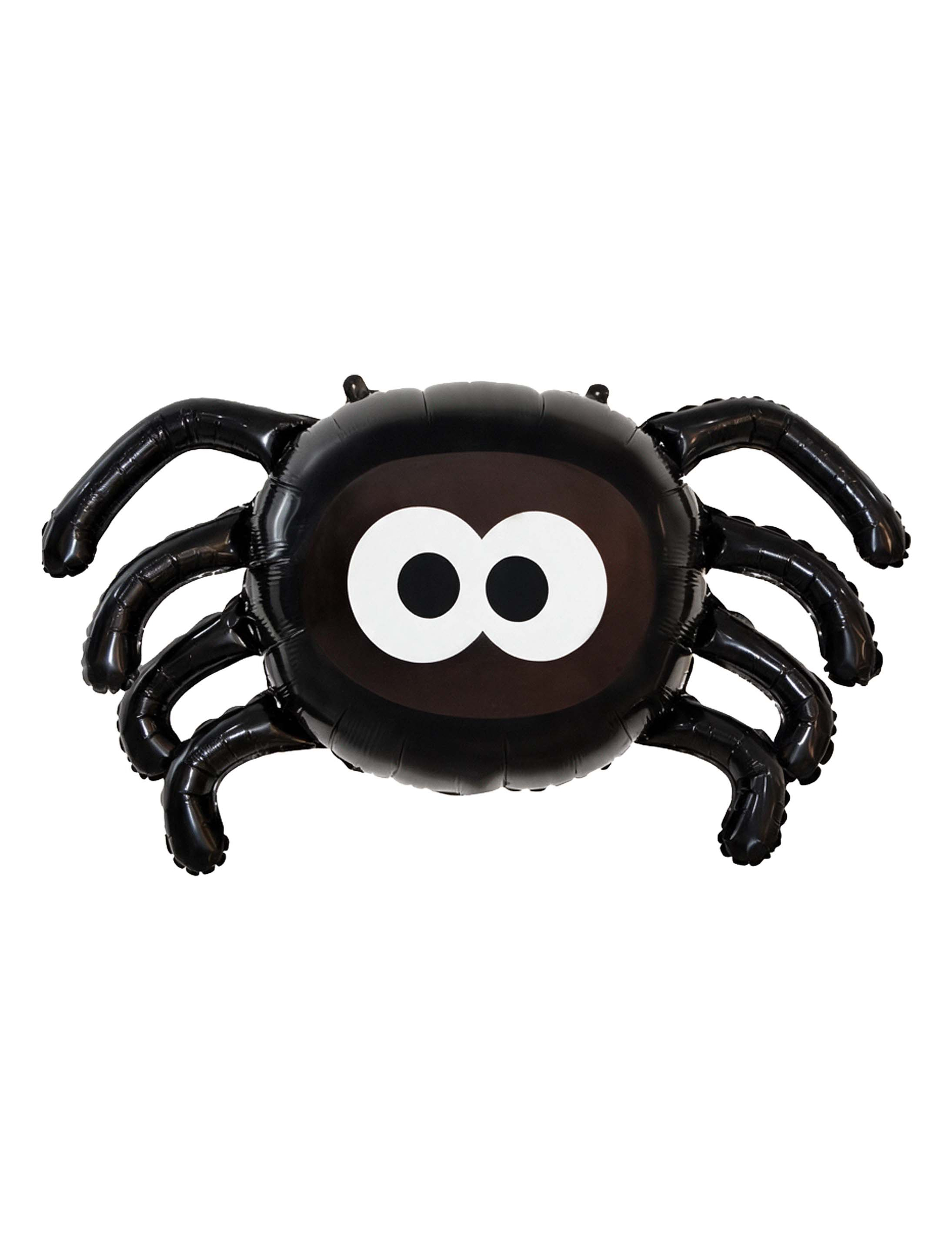Folienballon Spinne 48 x 90cm schwarz