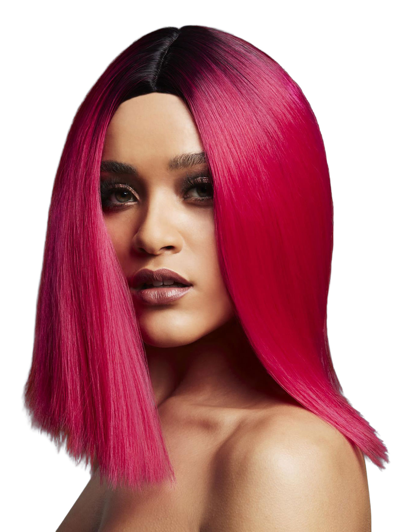 Perücke A-Linien-Bob pink