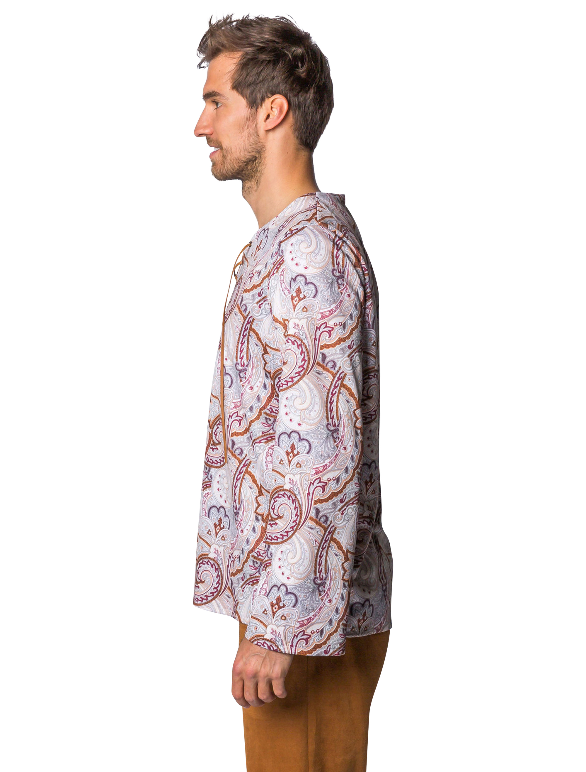 Shirt Hippie Herren braun S/M