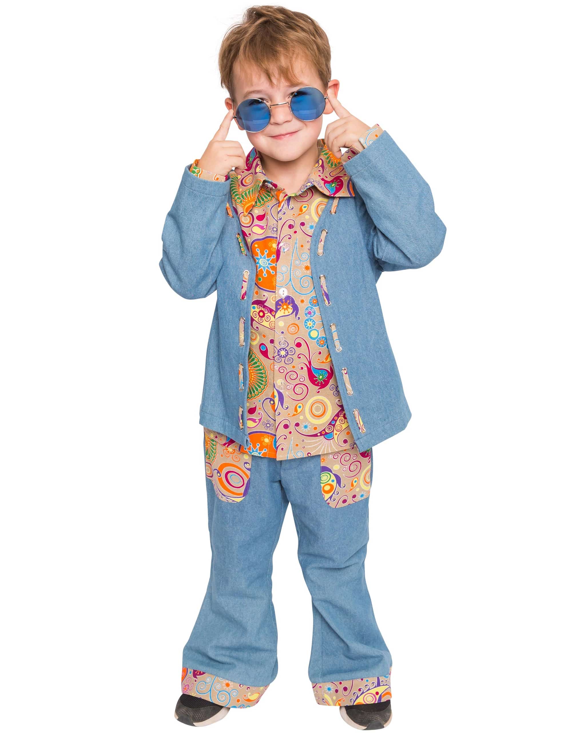 Jacke Peace Kinder Kinder blau 116