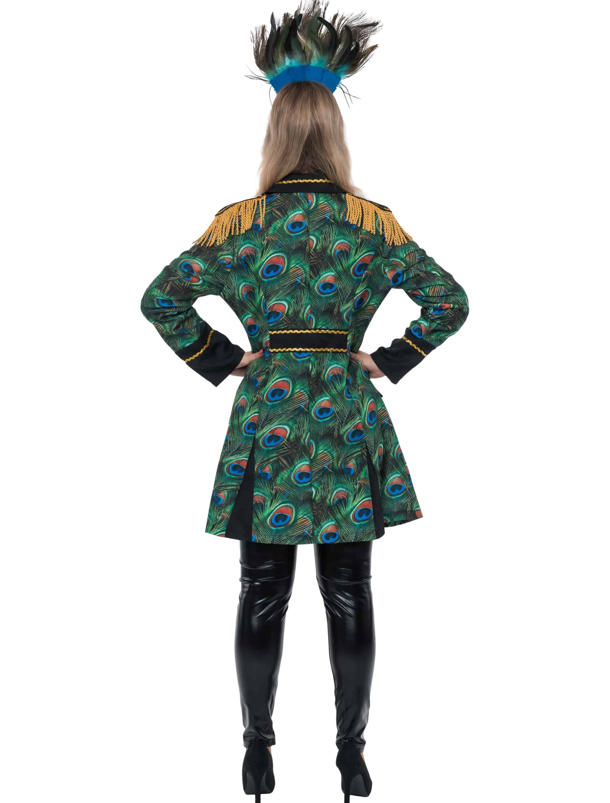 Jacke Pfau mit Epauletten Damen blau/grün S/M