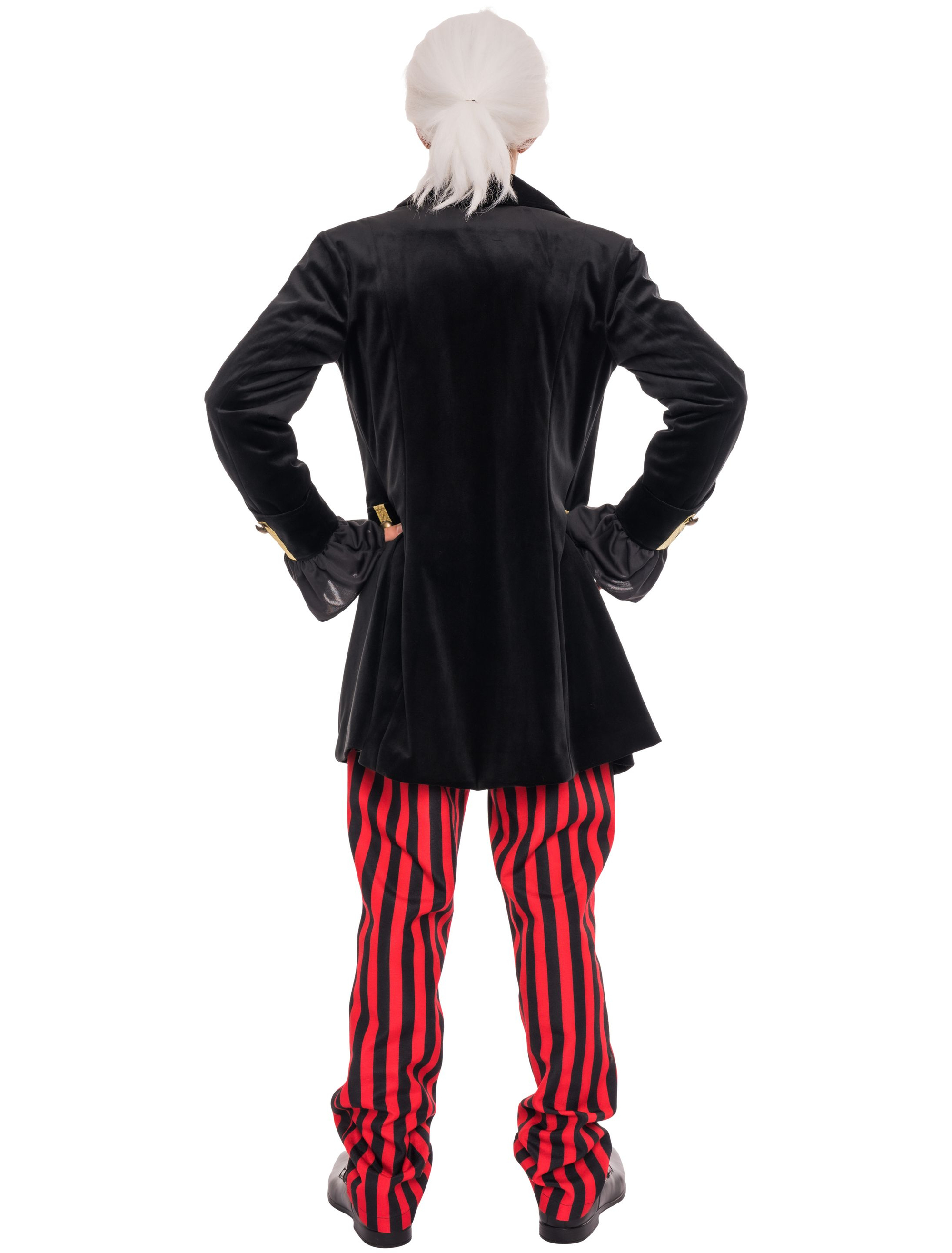 Jacke Pirat Unifarben Herren schwarz M