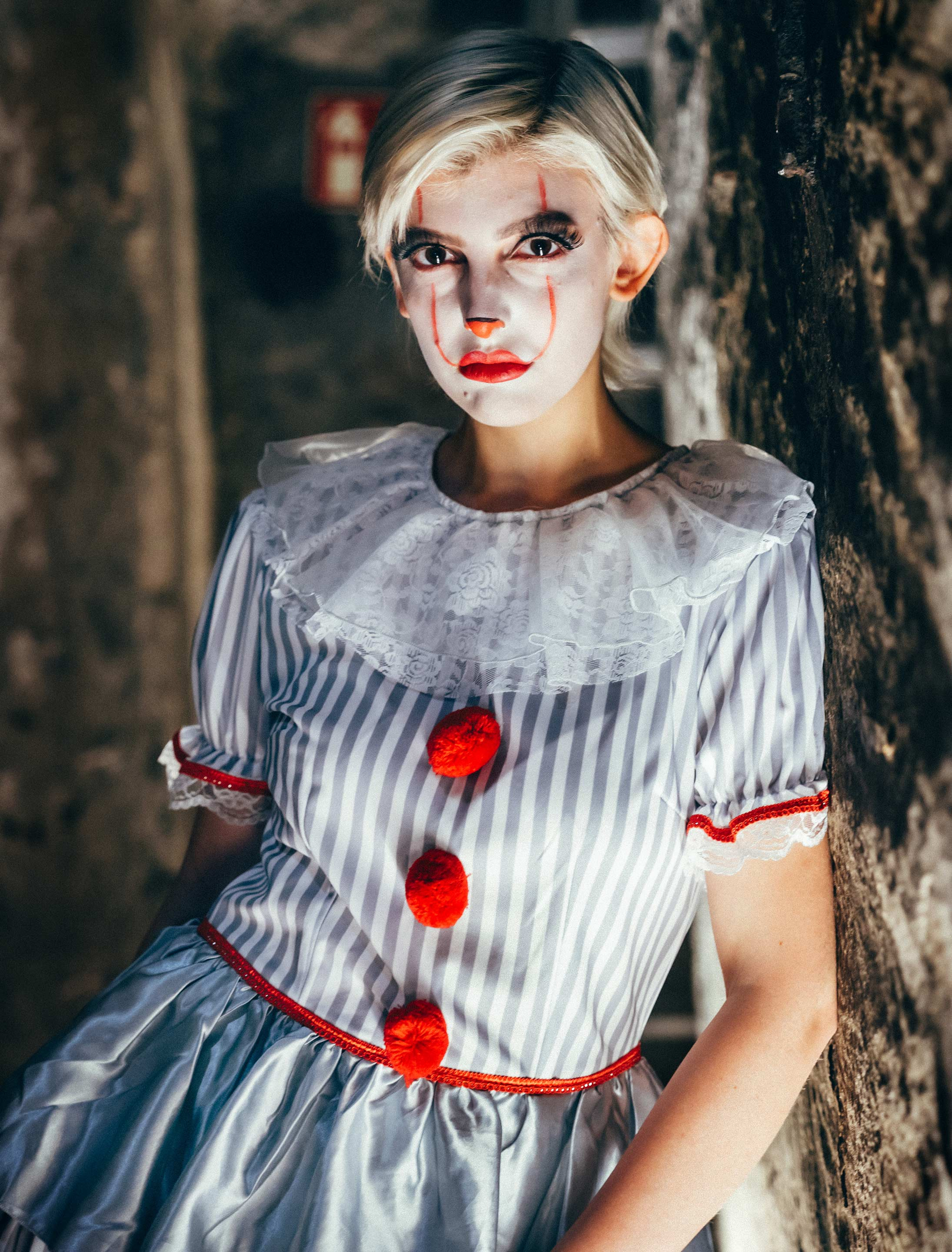 Familienkostüm Horrorclown Damen