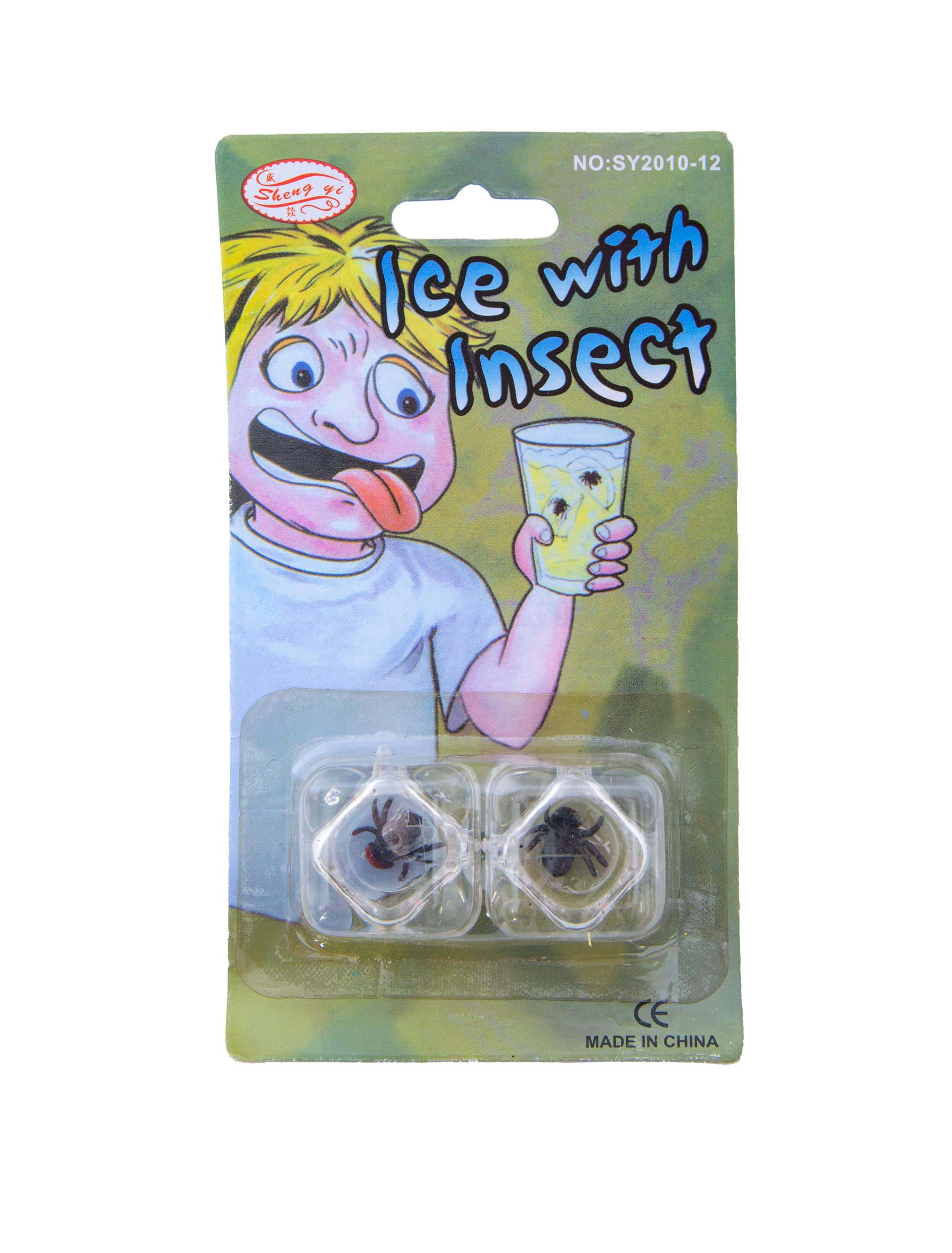 Eiswürfel mit Insekten