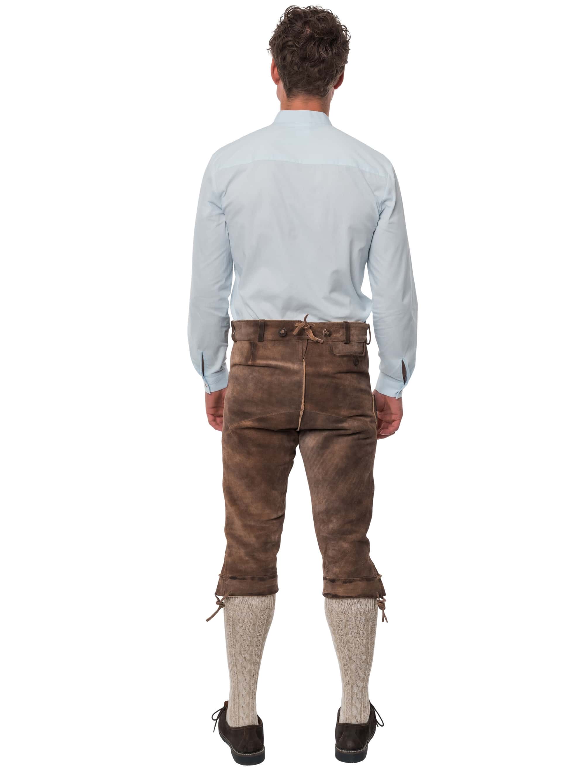 Lederhose Jupp 3/4 Herren braun 2XL