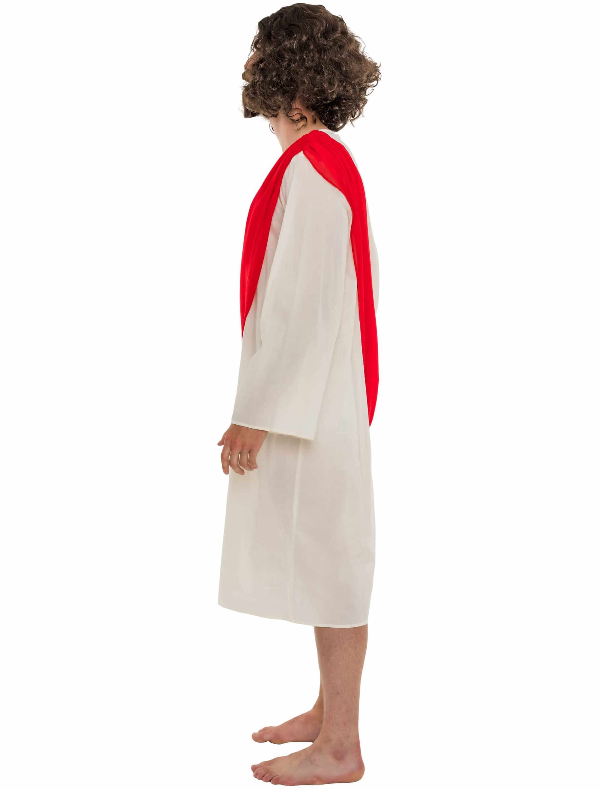 Kostüm Jesus 2-tlg. Herren beige/rot S/M