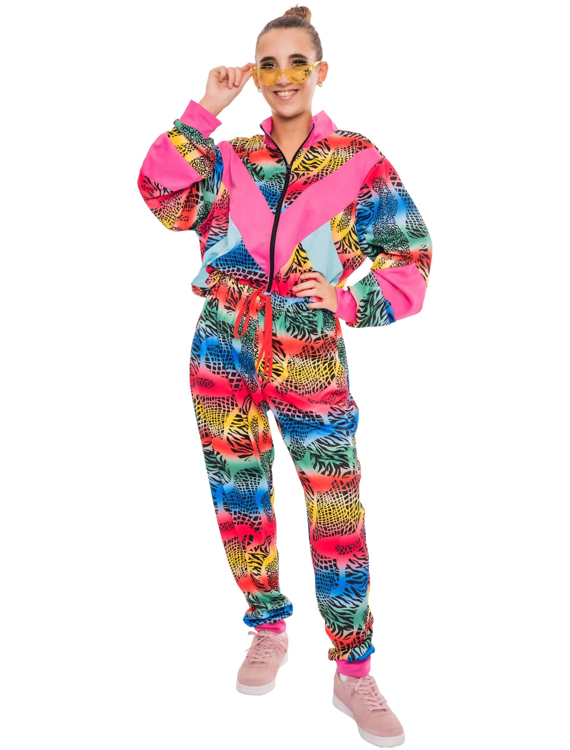 Jogginganzug Tigermuster Animal print bunt 2XL/3XL