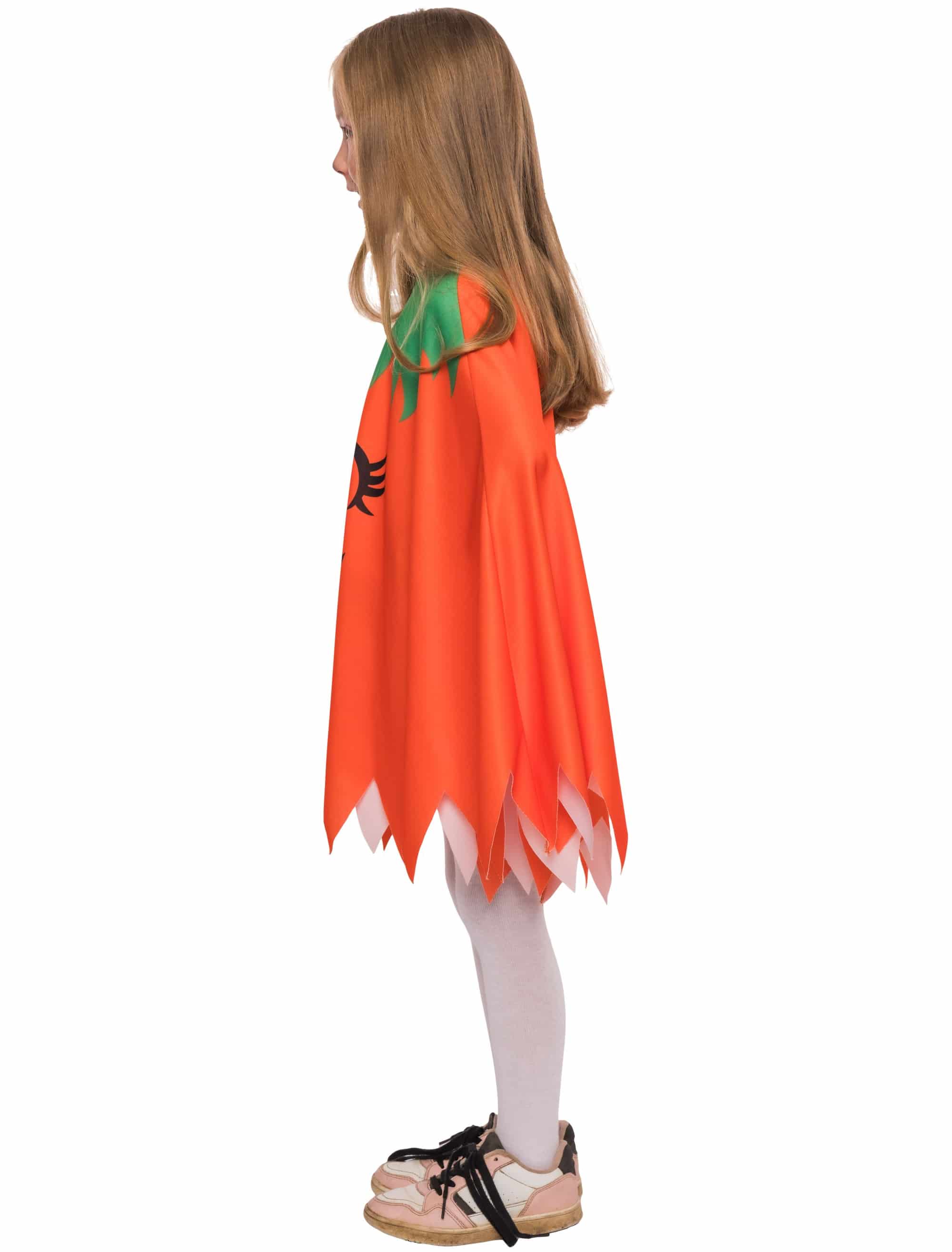 Cape lachender Kürbis Kinder orange/grün one size