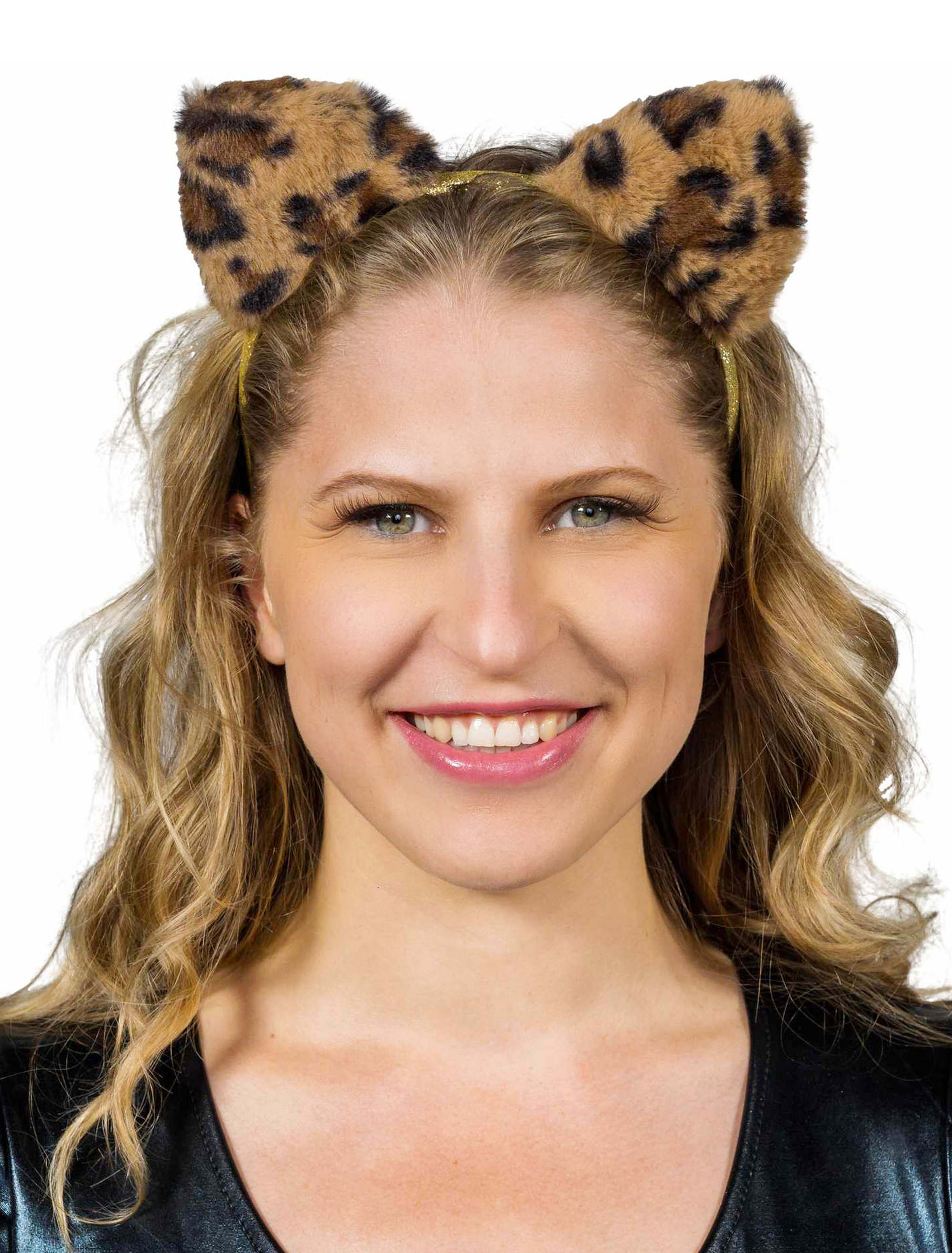 Haarreif Leopard braun/gold