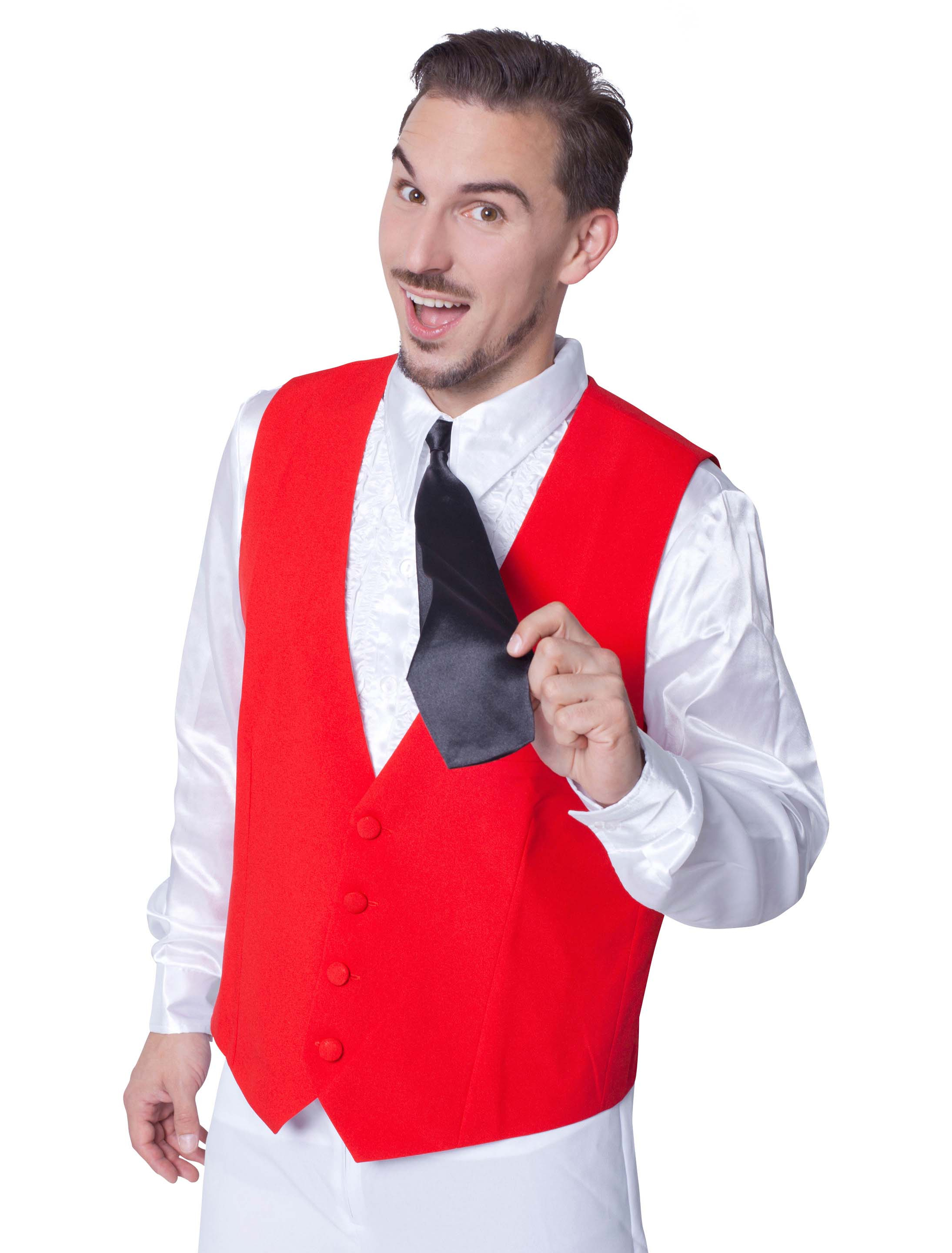 Weste Herren rot 50/52