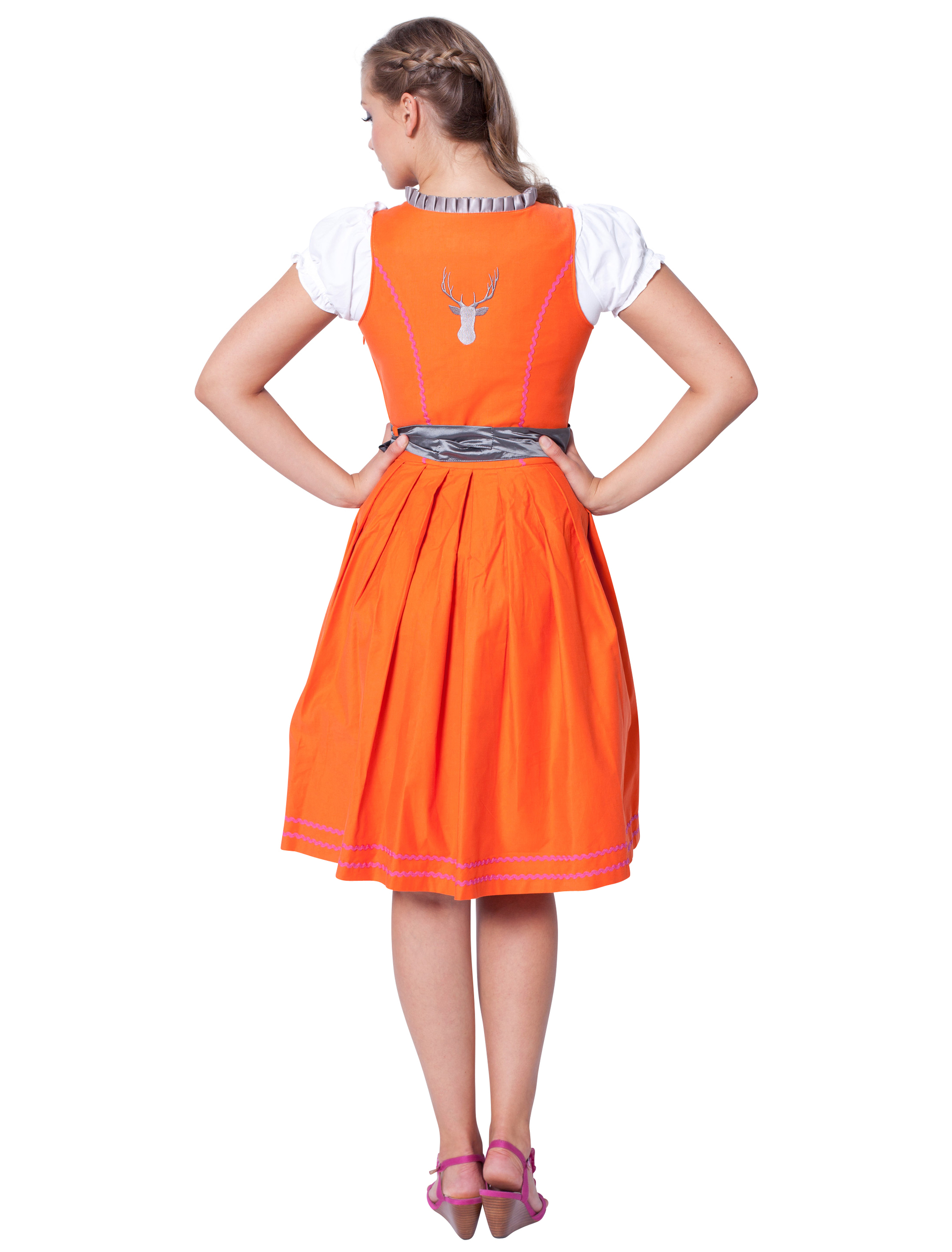 Dirndl Andrea Damen orange 38