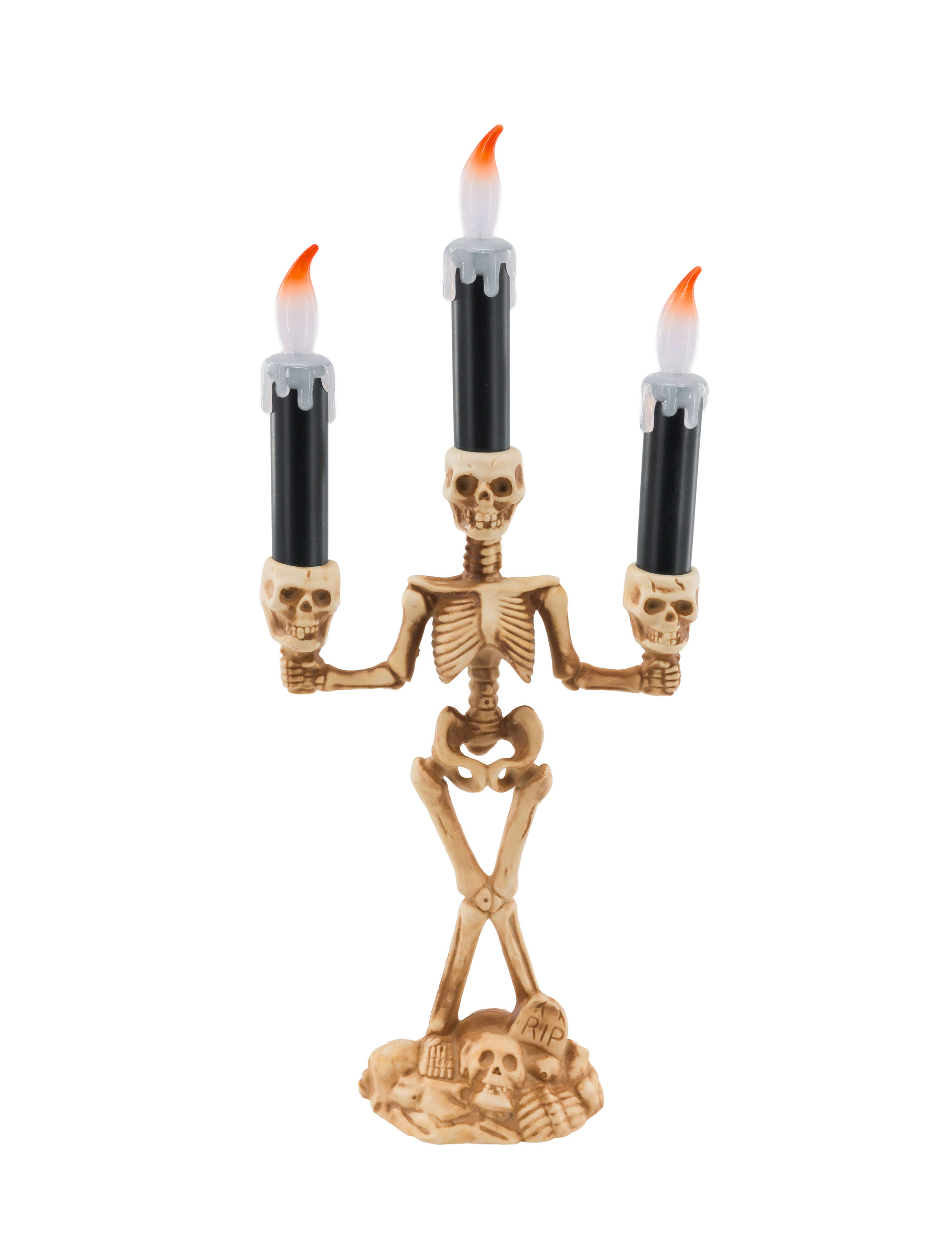 Kerzenständer Skelett mit Funktion beige