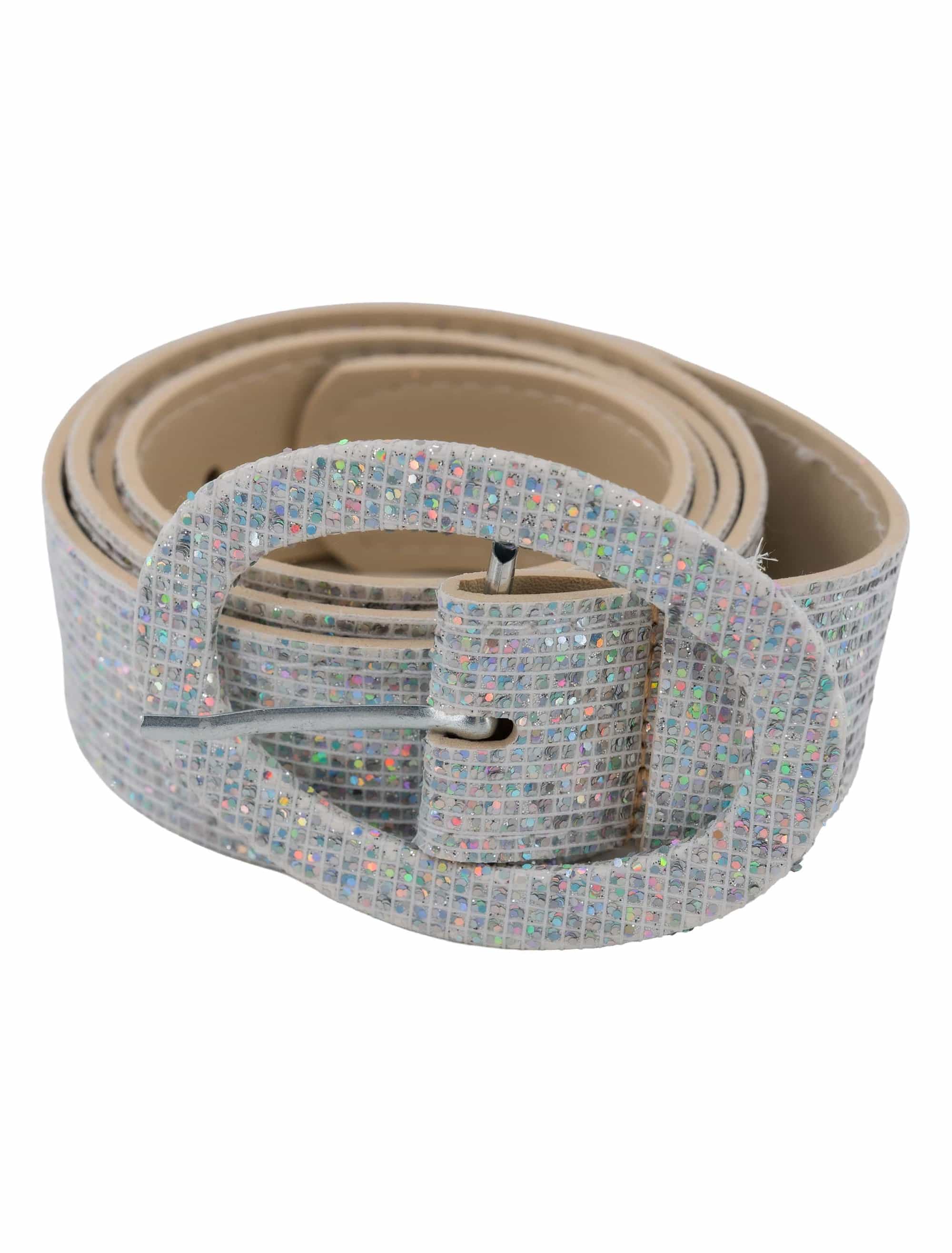 Gürtel Glitzer silber