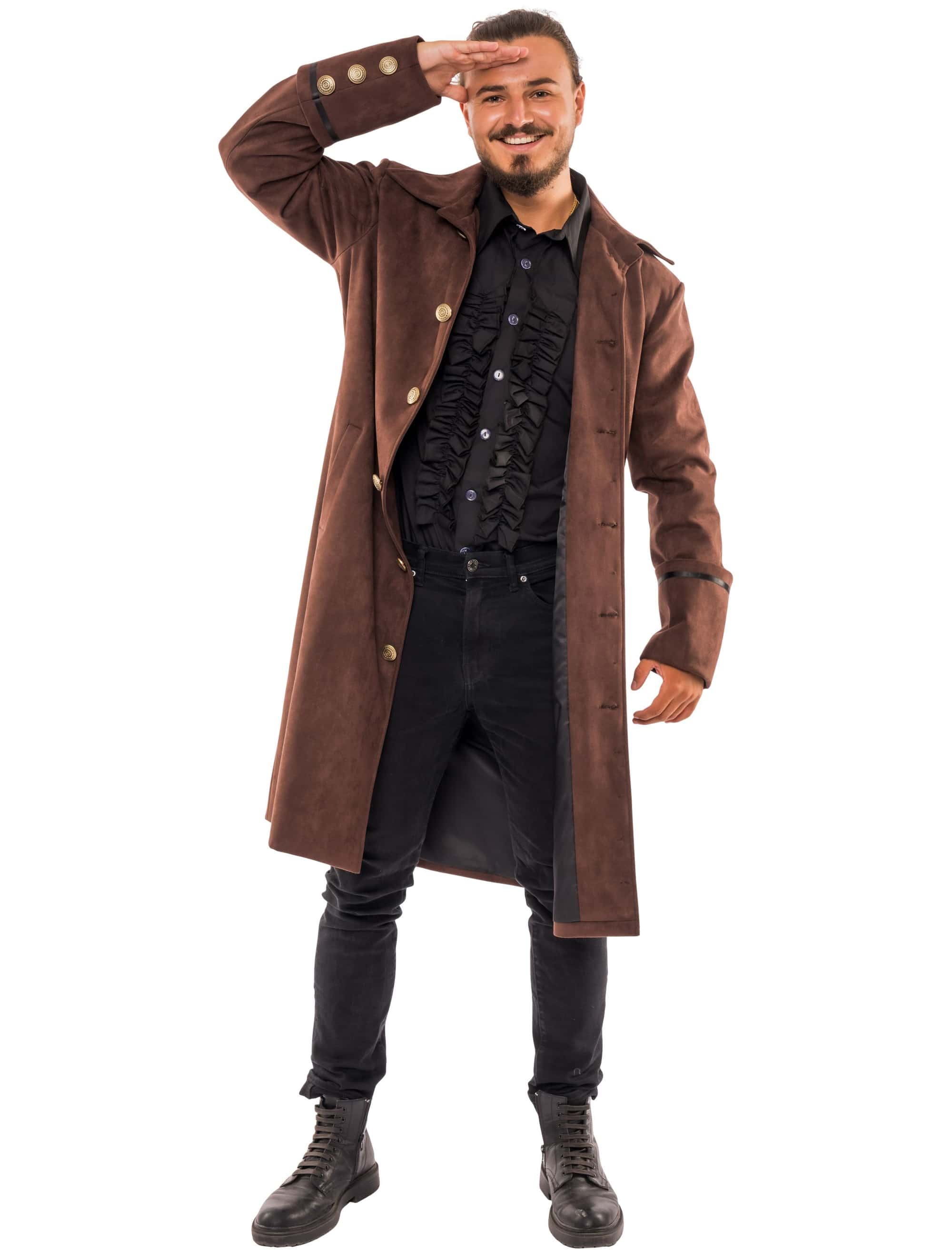 Mantel Pirat Herren braun L/XL