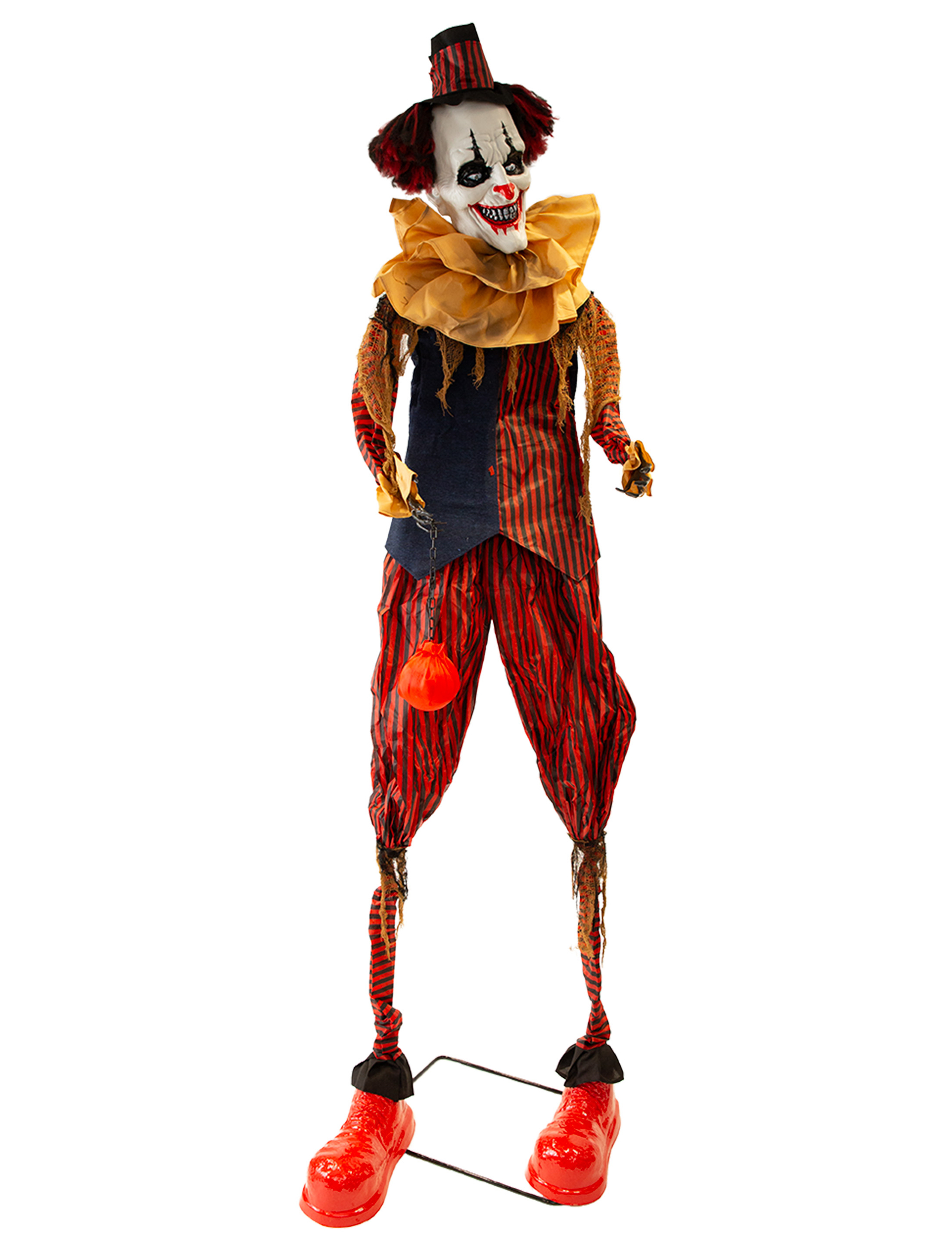 Clown mit Funktion 240cm schwarz/rot