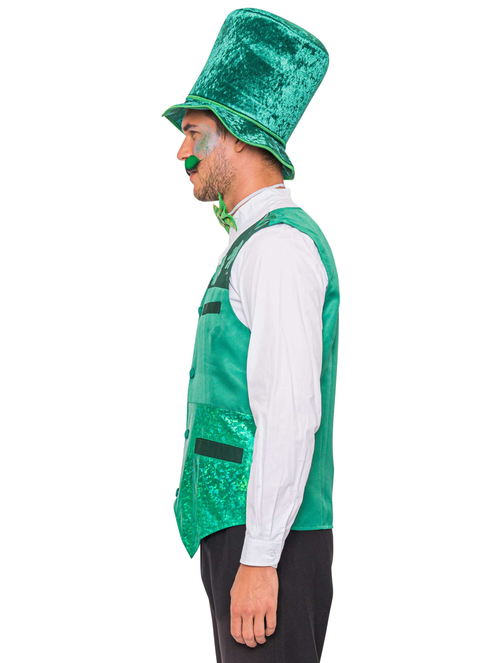 Weste Kleeblätter Herren grün 4XL/5XL