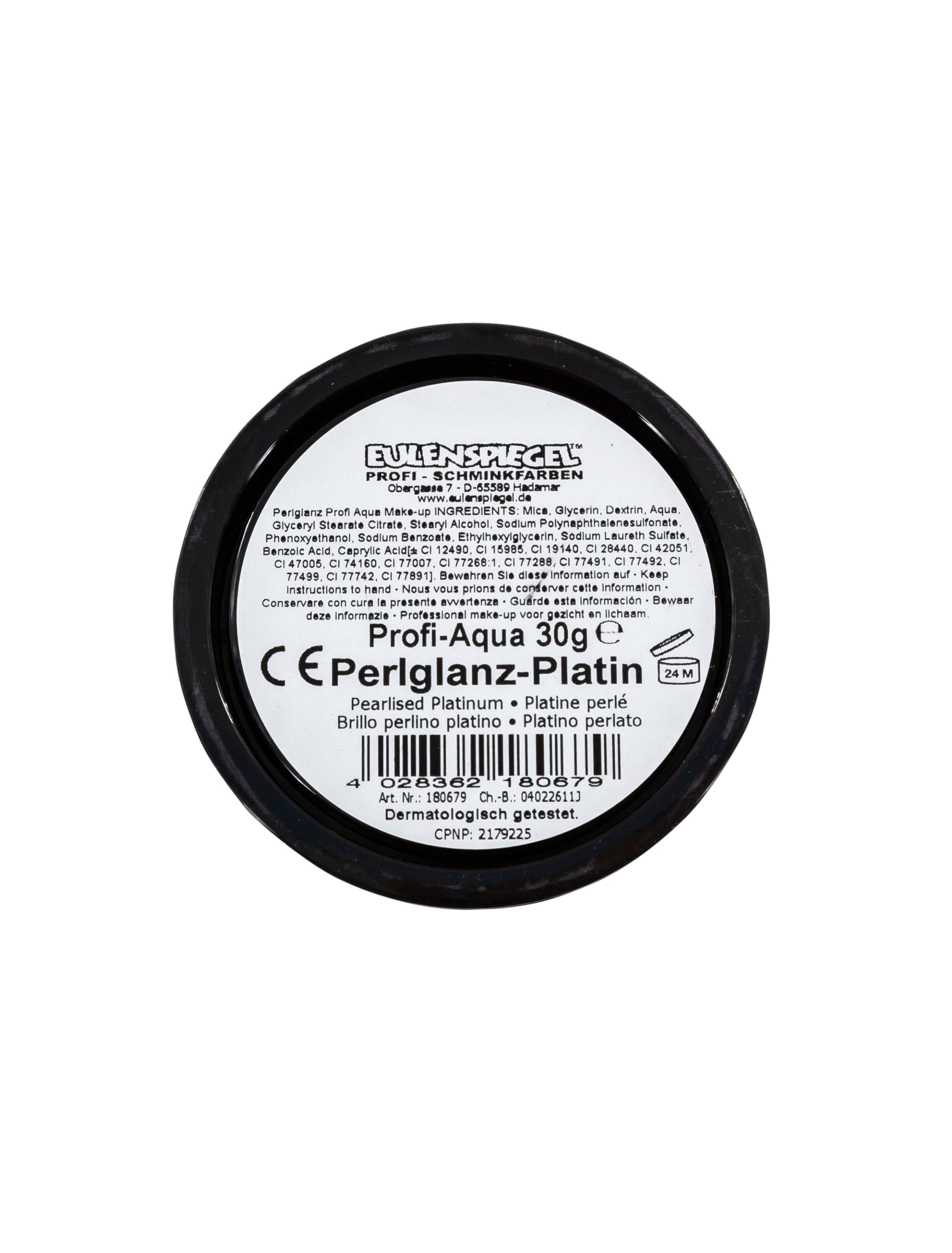 Water Make-Up Perlglanz 20ml platin