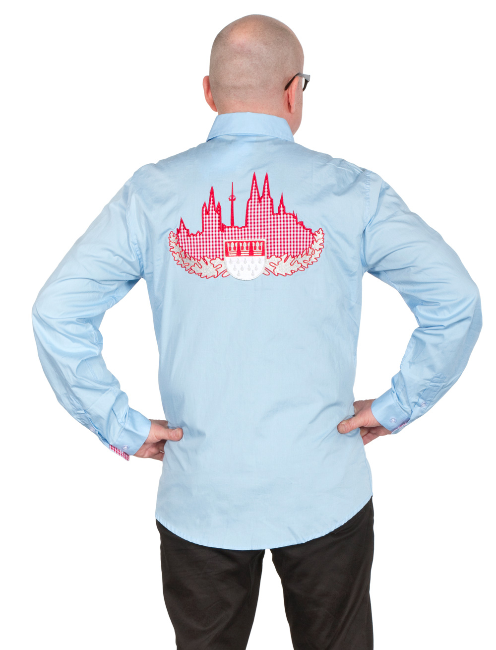 Trachtenhemd Micky Brühl Herren hellblau S