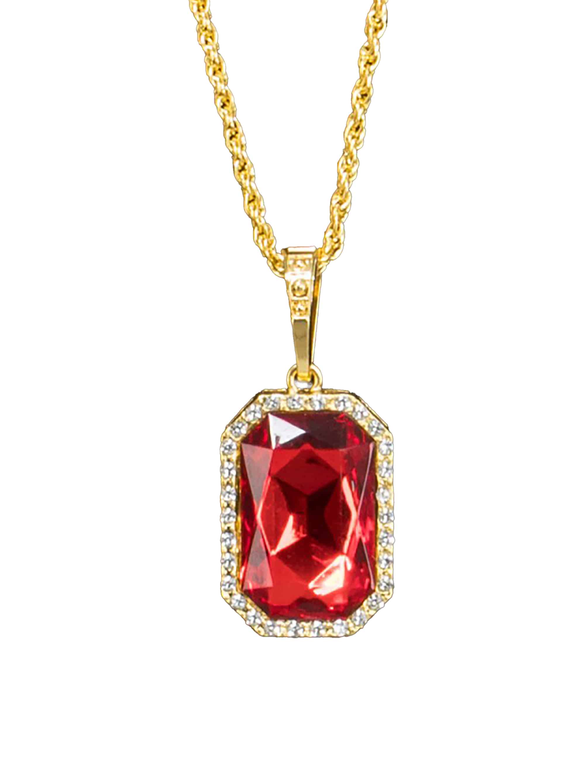 Halskette Vampir rot/gold