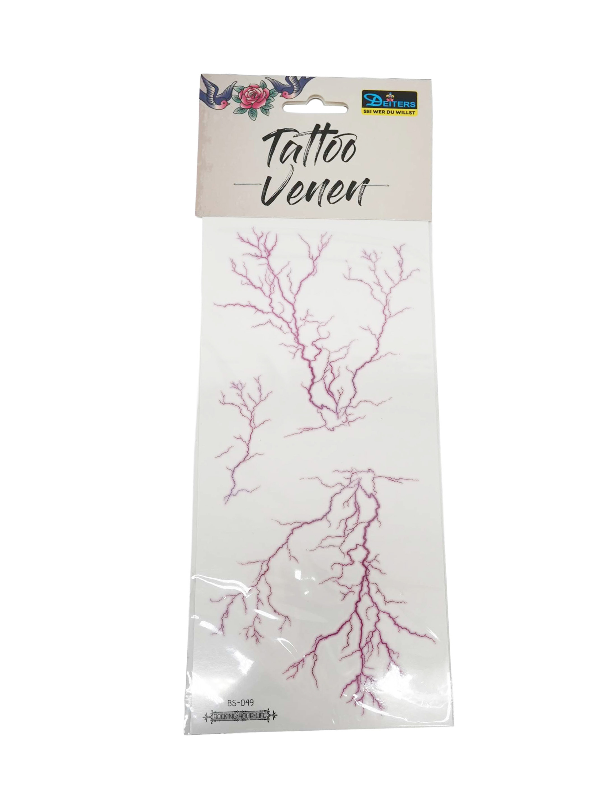 Tattoo Venen weinrot