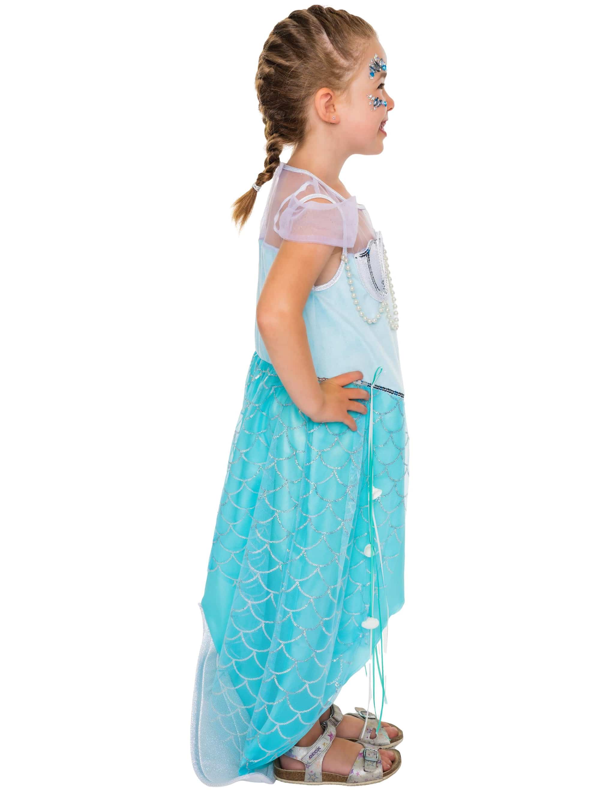 Kleid Meerjungfrau Kinder Kinder türkis 116