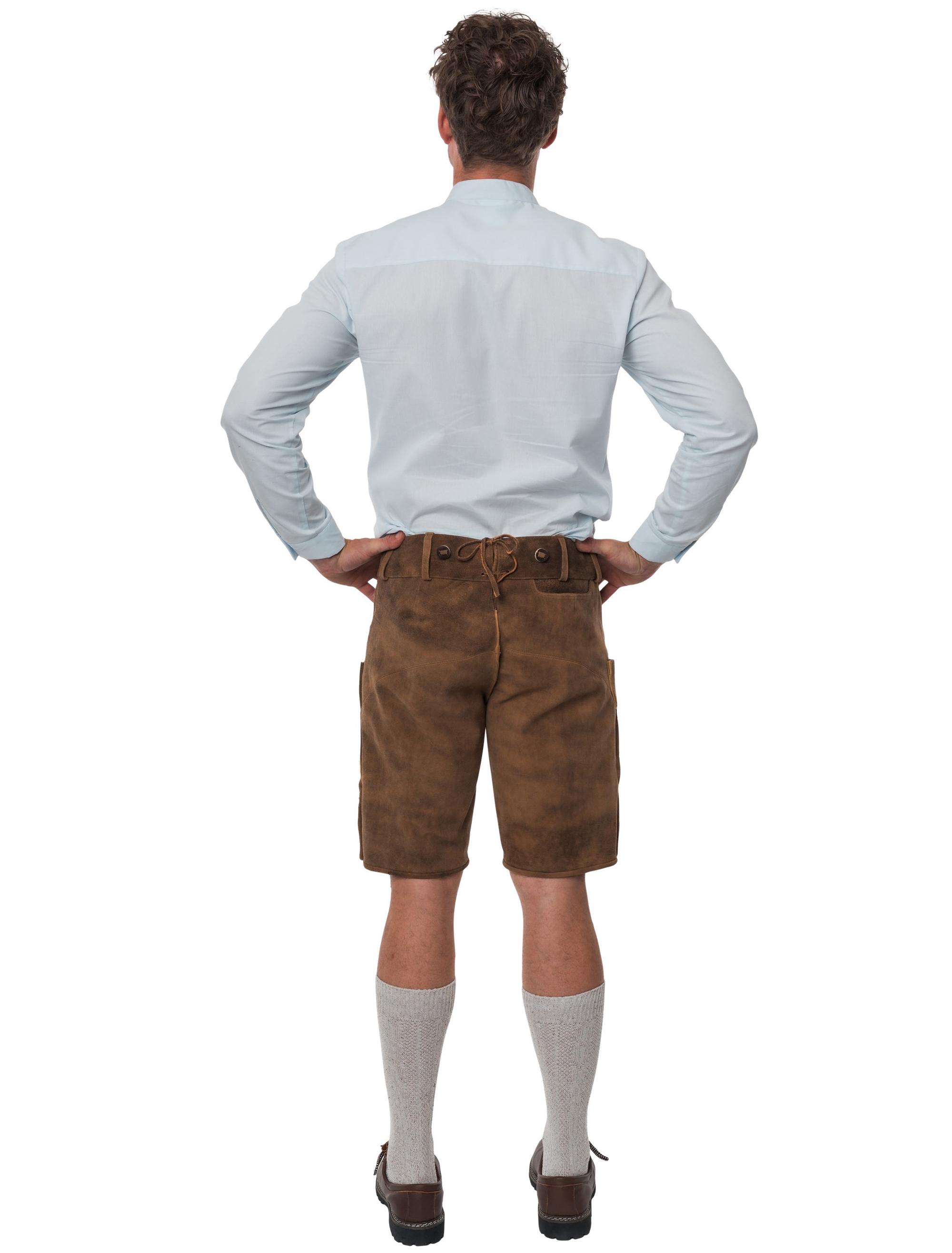 Lederhose kurz Reh Herren hellbraun S