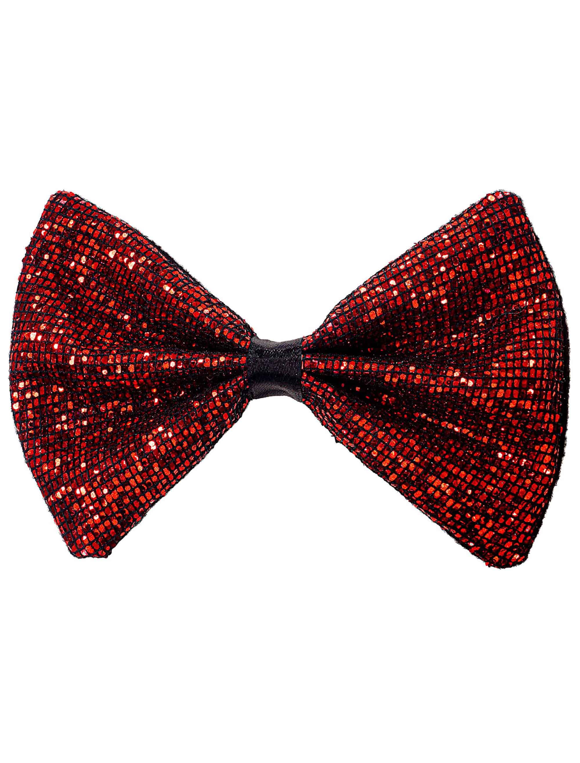 Fliege Glitter rot