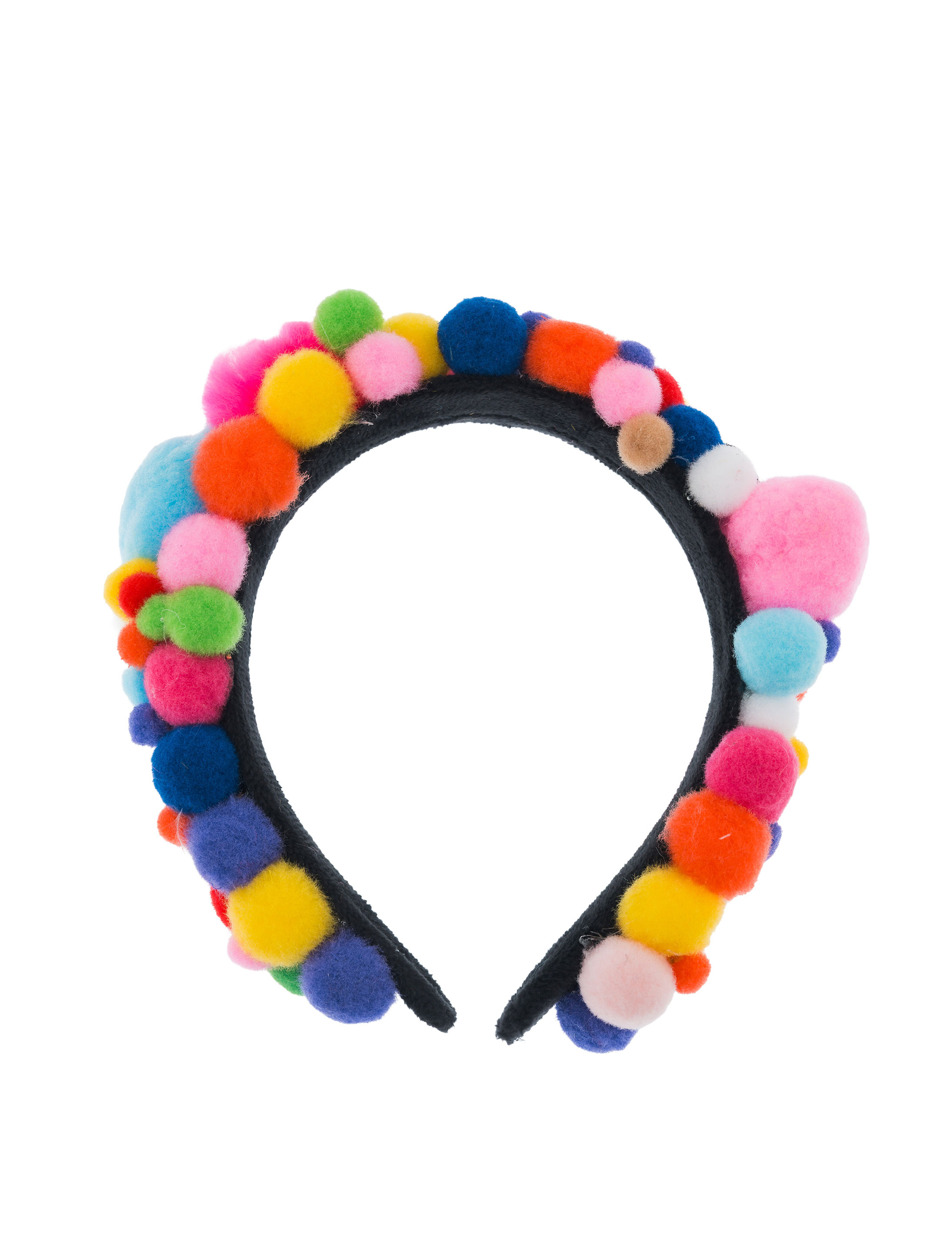 Haarreif Pompoms bunt