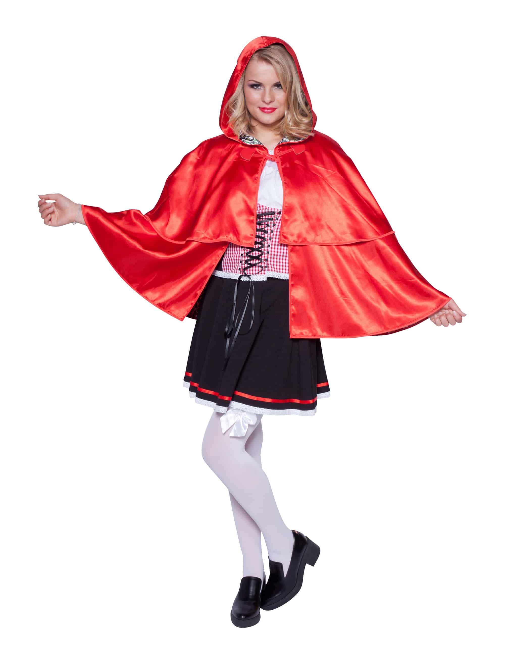 Rotkäppchen 3-tlg. Damen rot 44