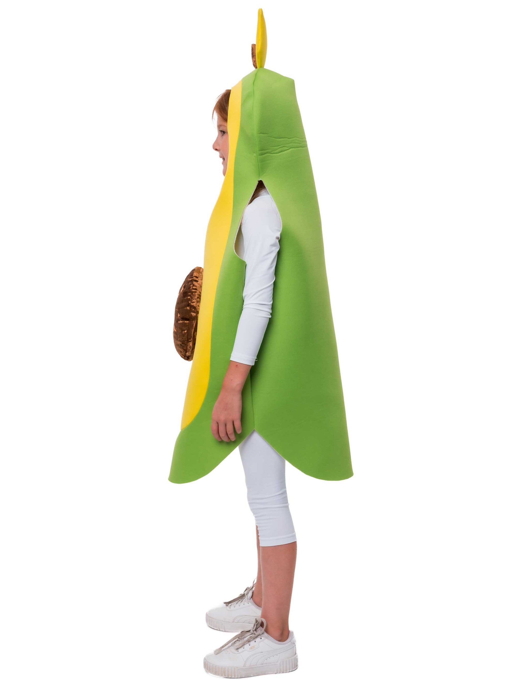 Kostüm Avocado Kinder gelb/grün one size