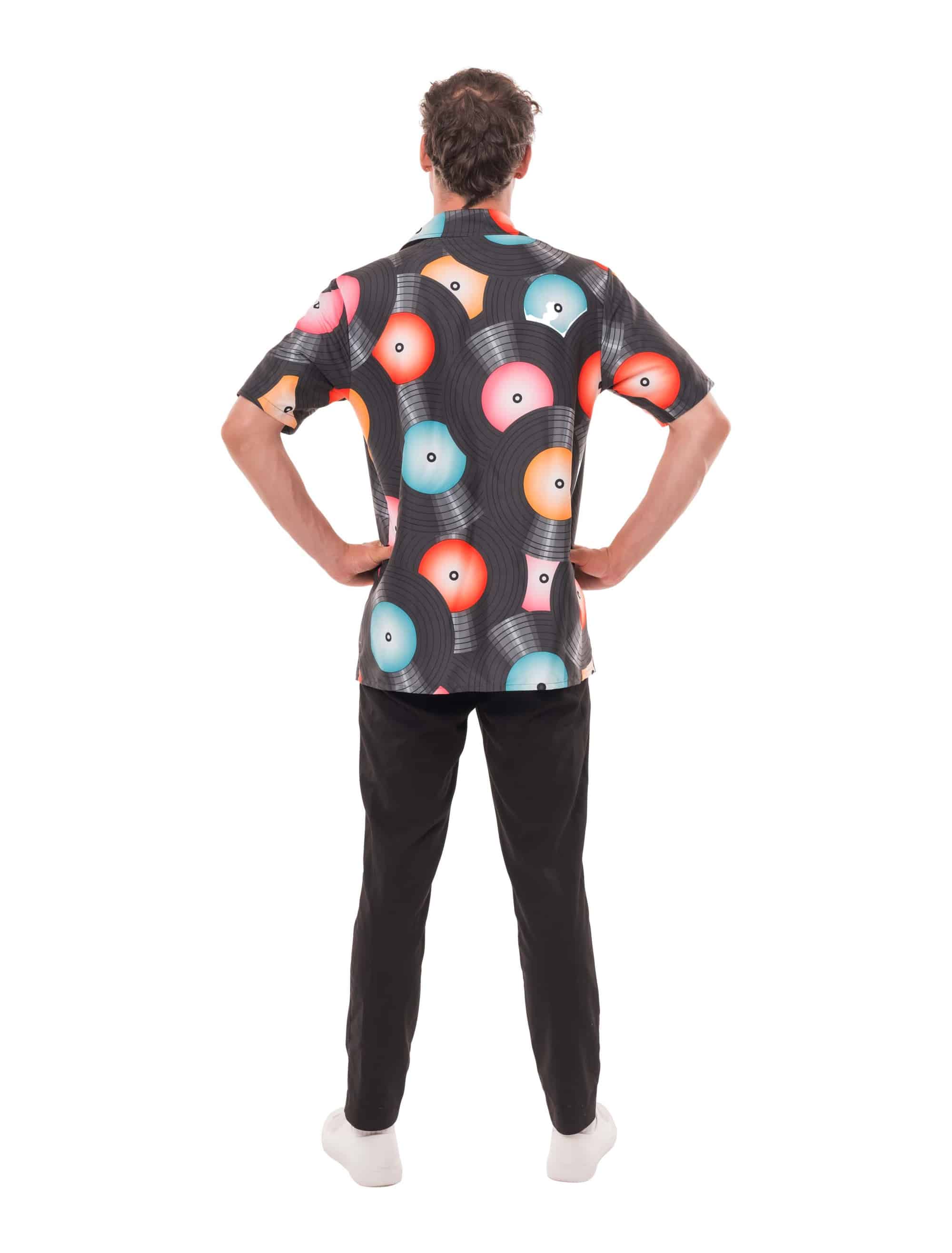 Hemd Schallplatte Herren bunt 2XL/3XL