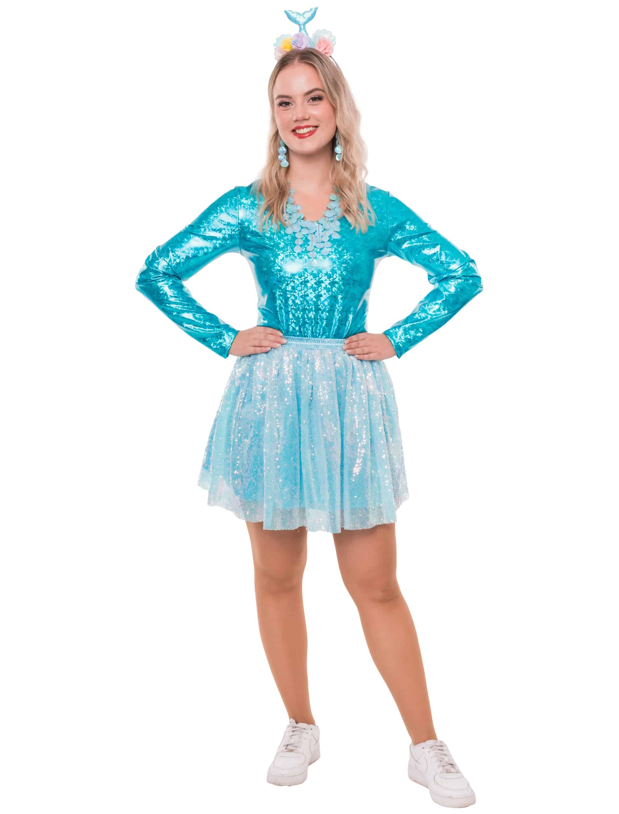 Body Metallic Damen blau L/XL