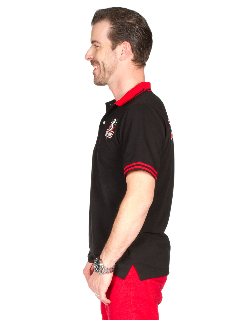 Polo-Shirt Räuber schwarz S