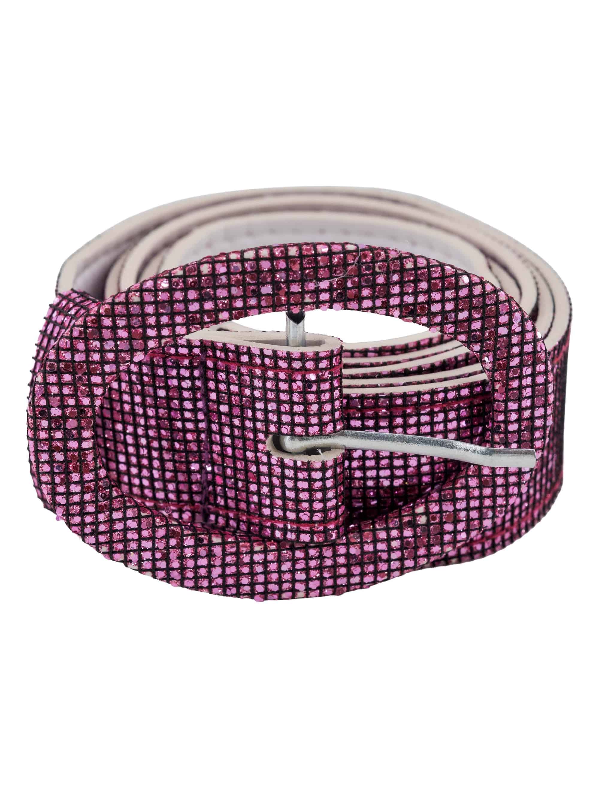 Gürtel Glitzer pink