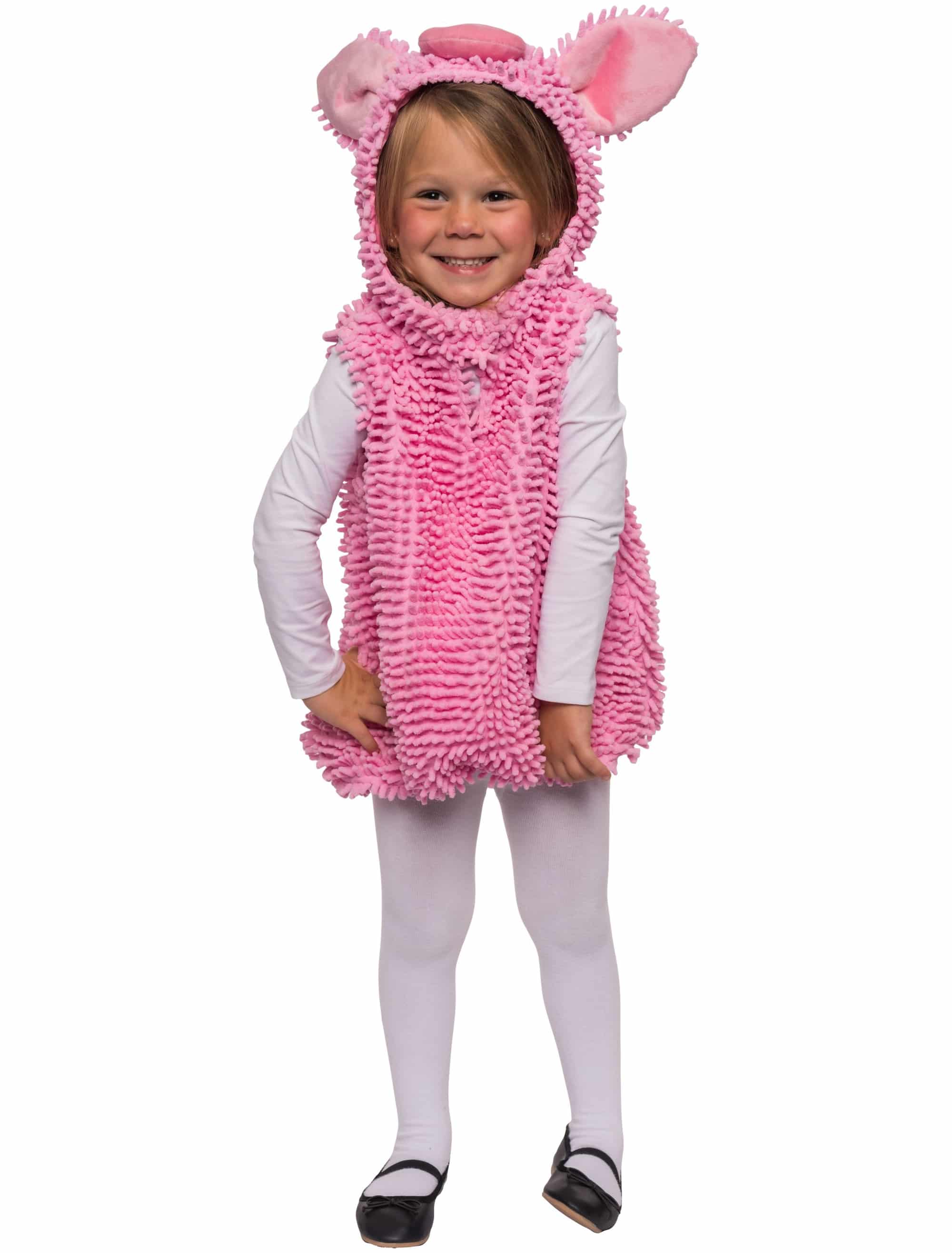 Kleid Schwein Kinder pink 98-104
