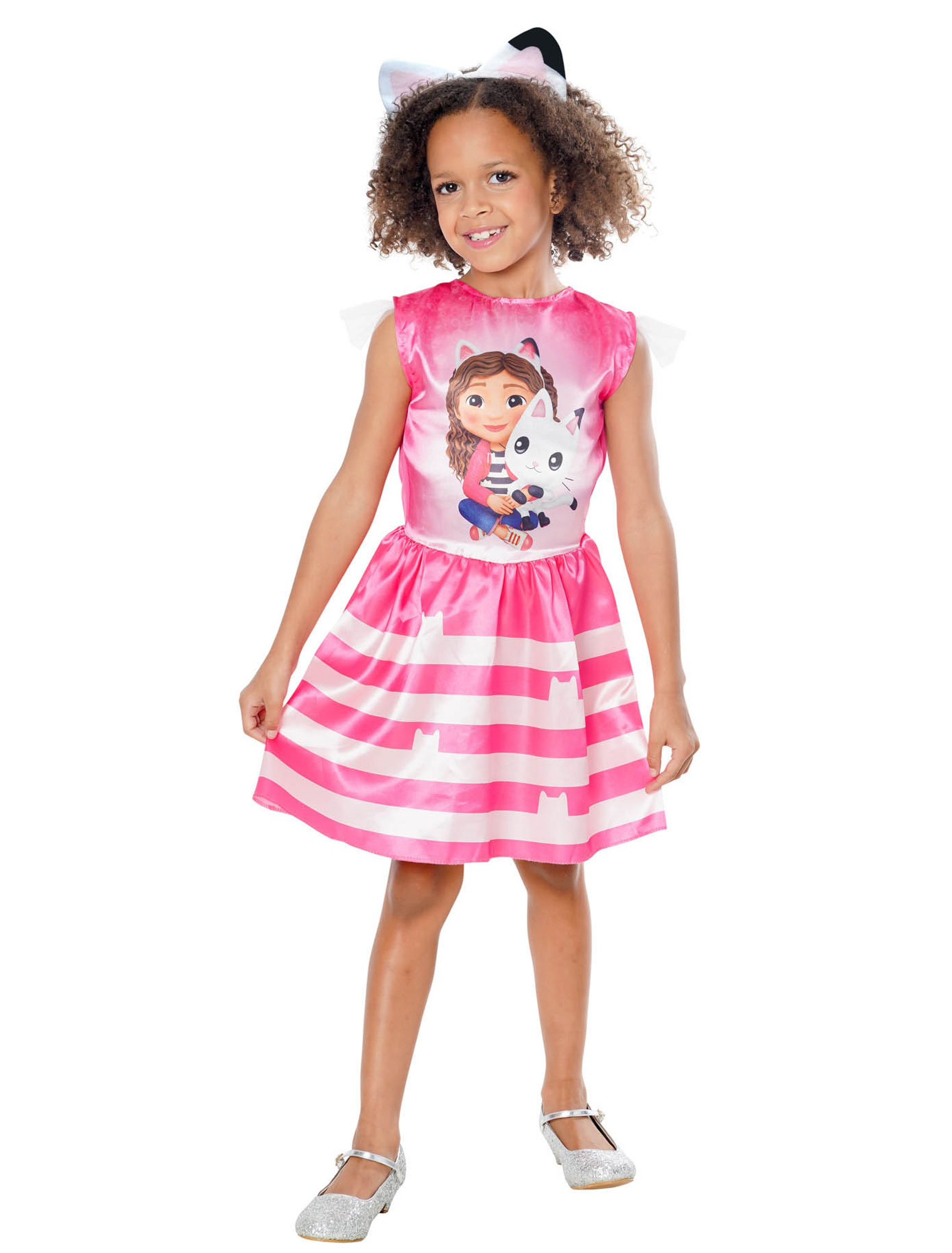 Kleid Gabby's Dollhouse pink/weiß 3-5 Jahre