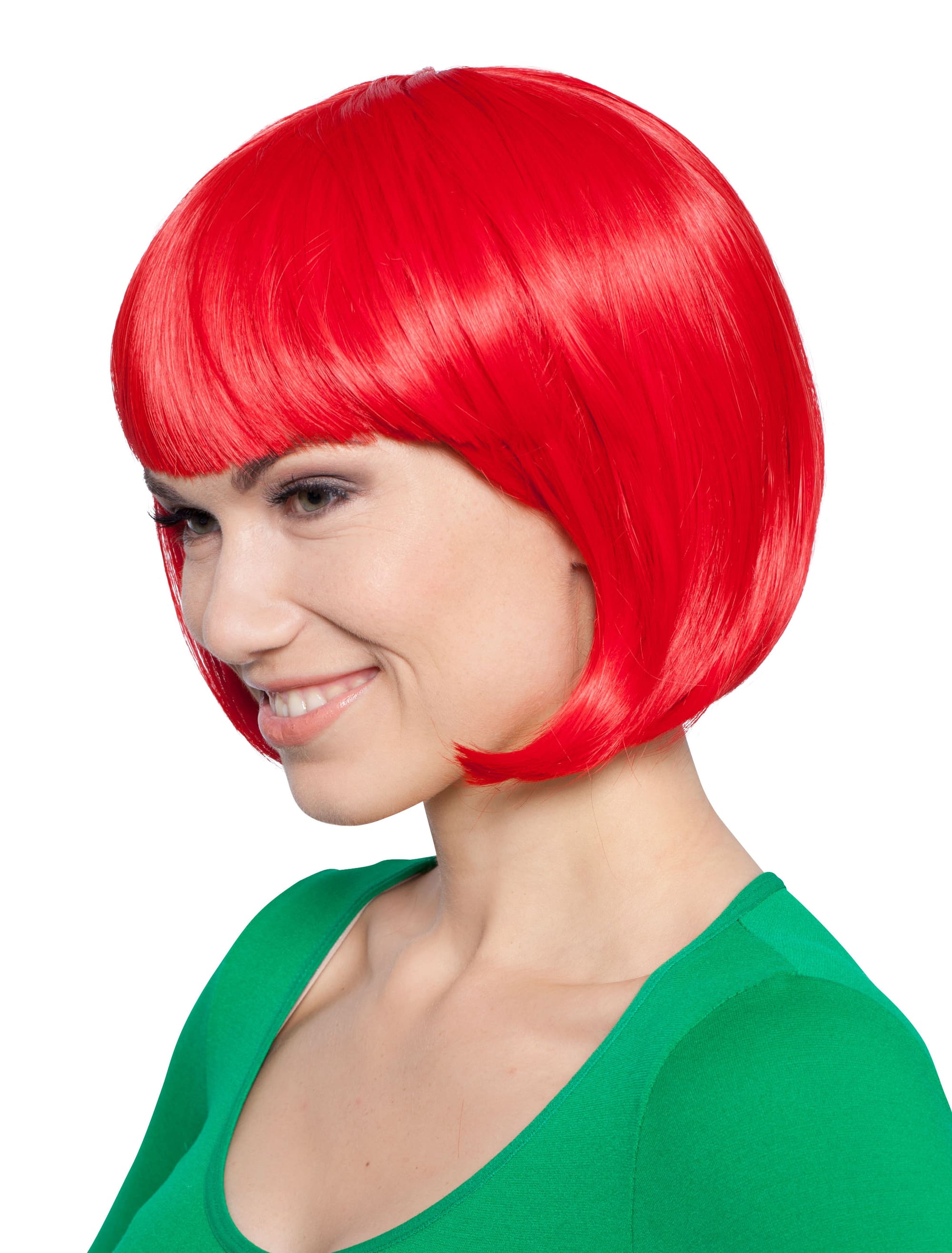 Perücke Pagenkopf rot one size