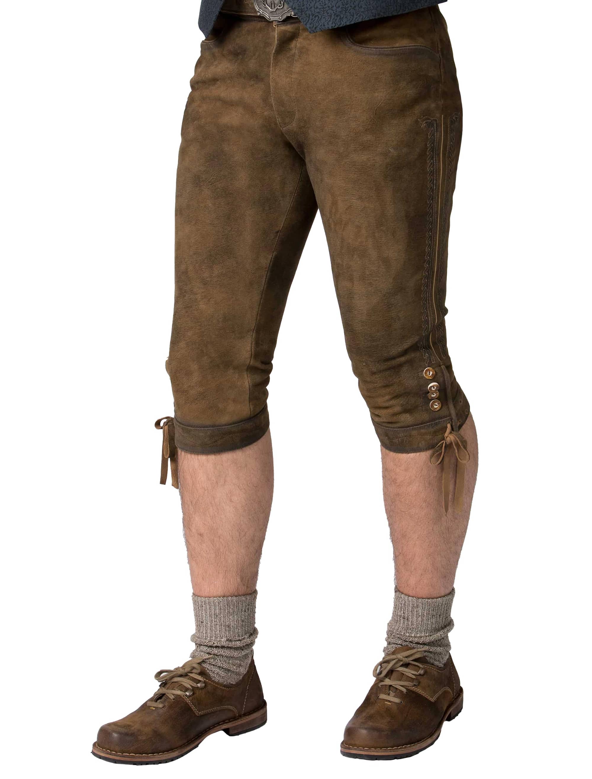 Lederhose Siegbert Herren braun 44