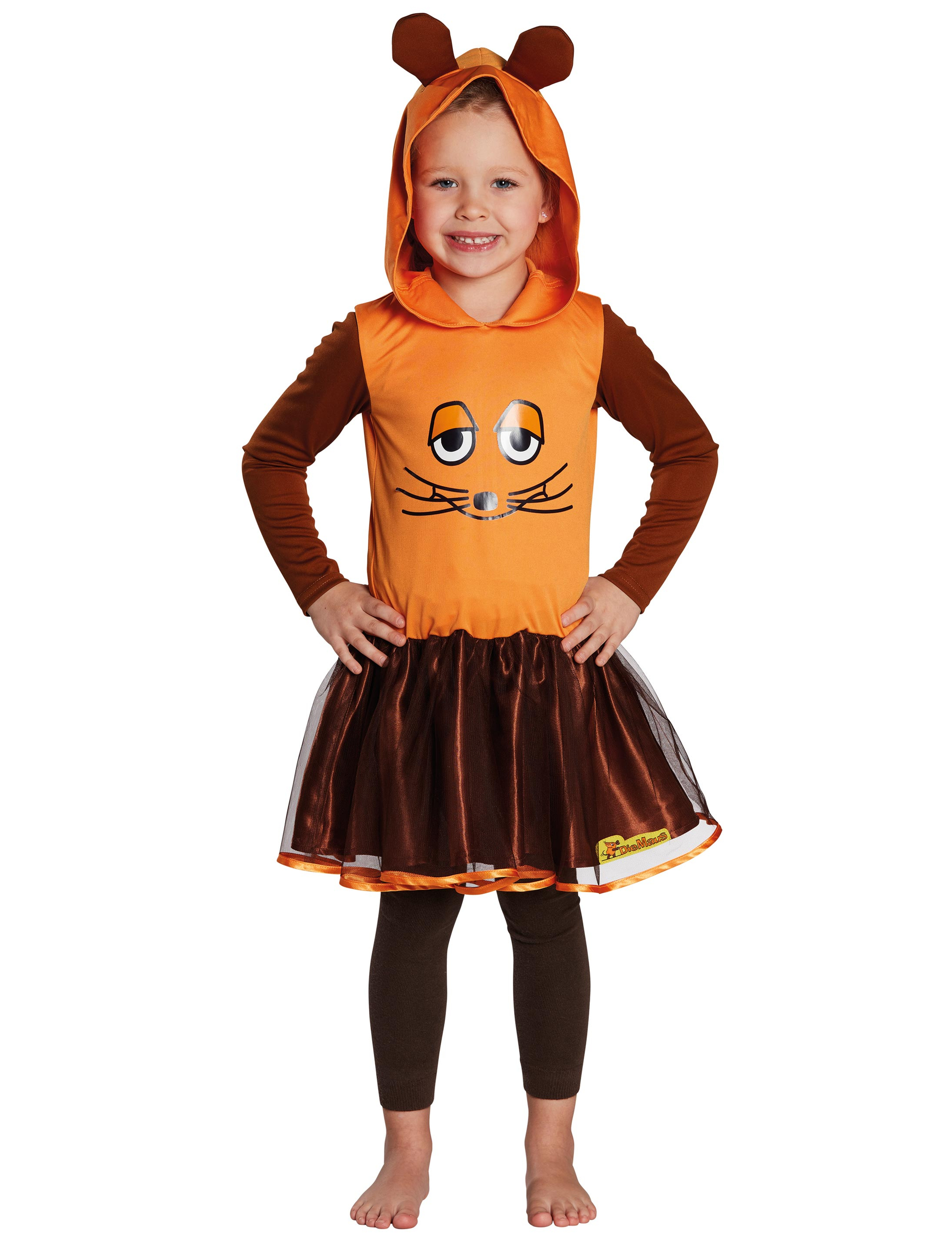 Kleid Die Maus Kinder orange 140