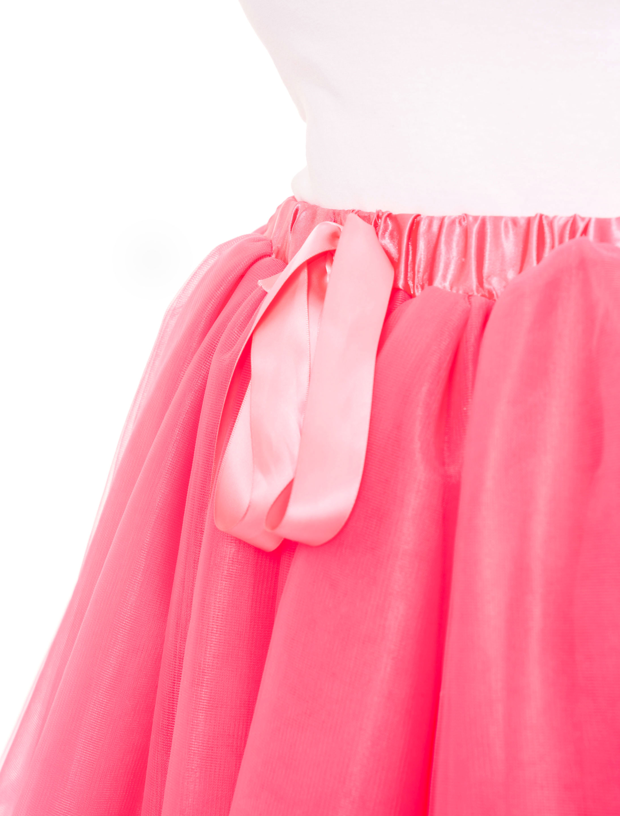 Tüllrock Damen pink one size