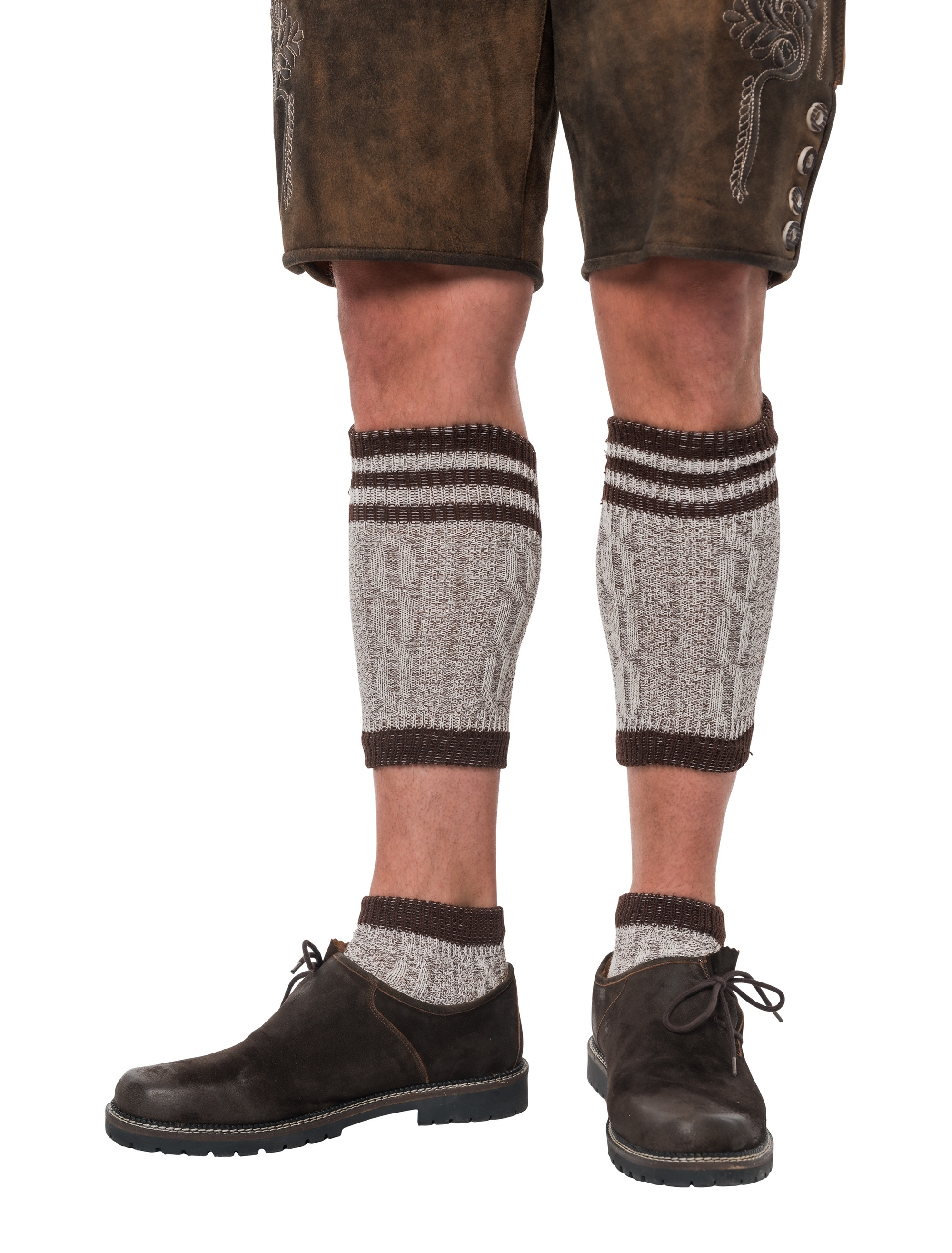 Tirolerstrumpf Set 2-tlg. braun 39-42