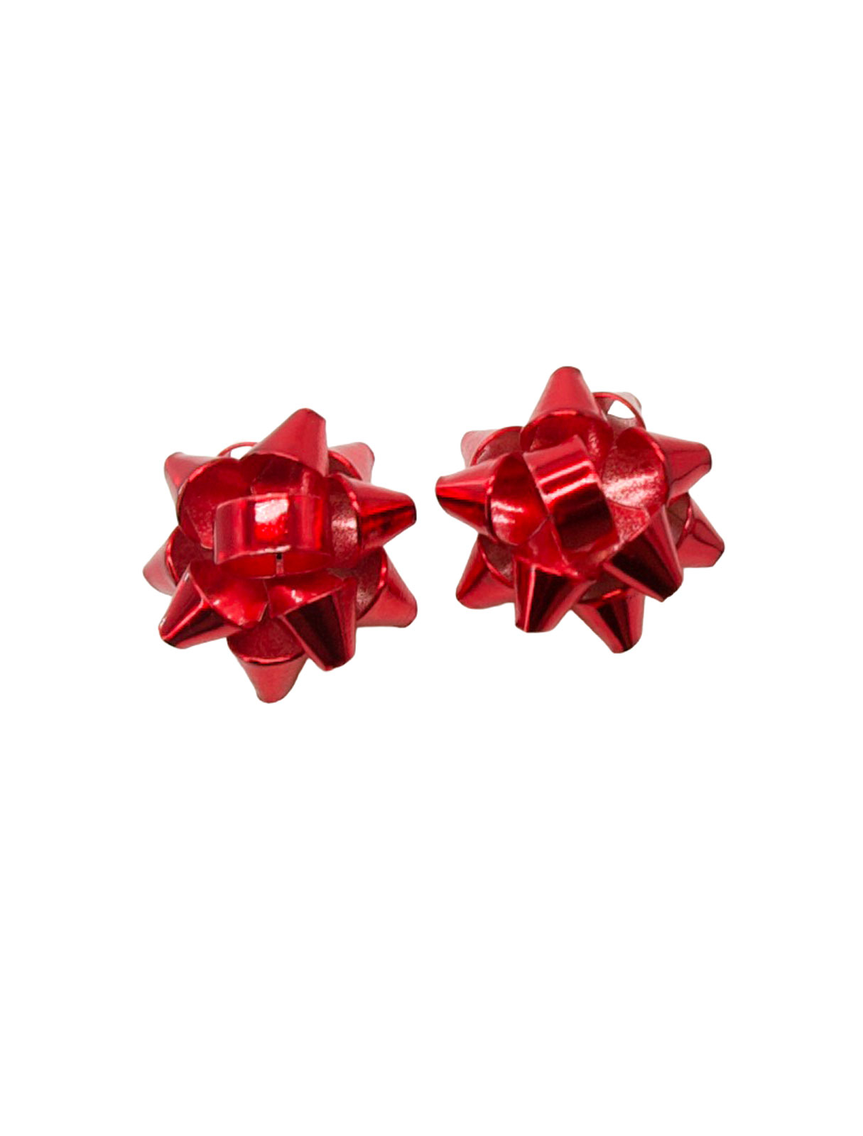 Ohrstecker Geschenkschleife rot