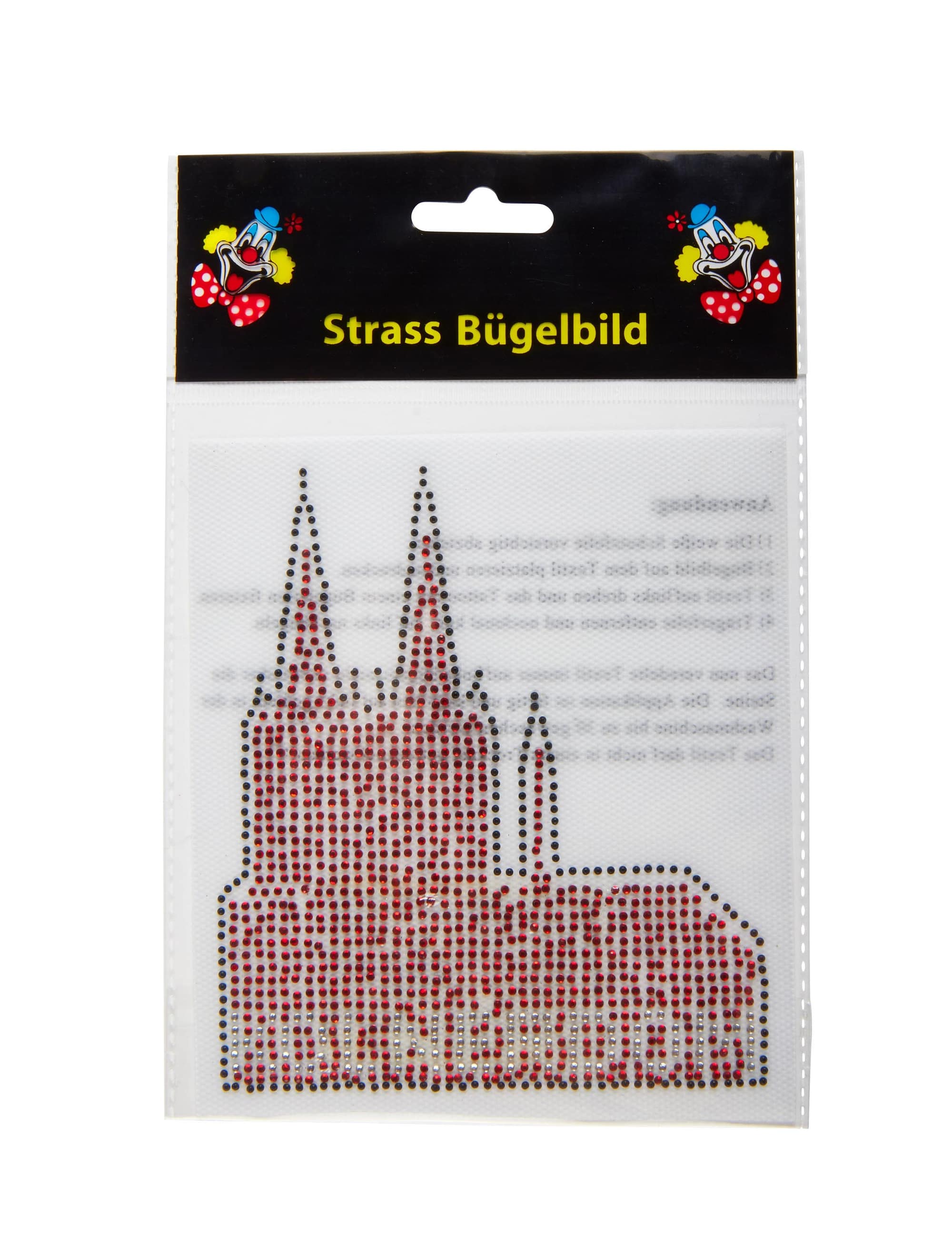 Bügelbild Kölner Dom aus Strass 12cm