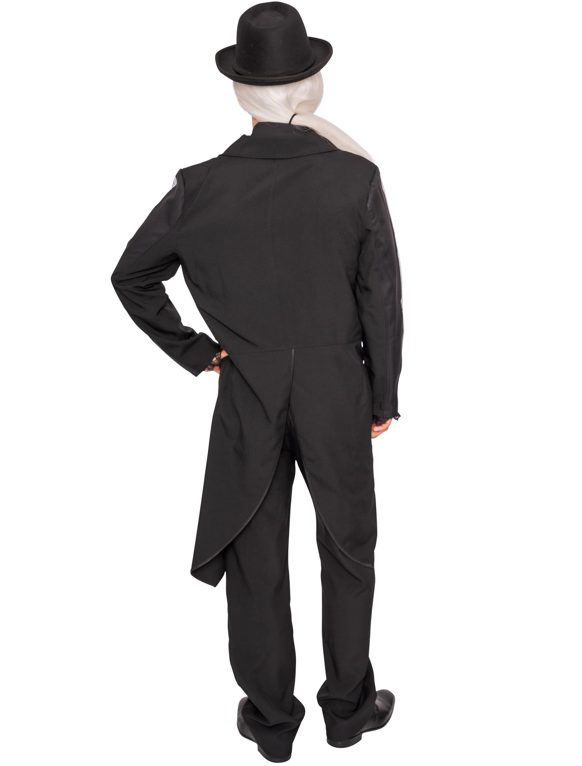 Jacke mit Skelett Herren schwarz 3XL