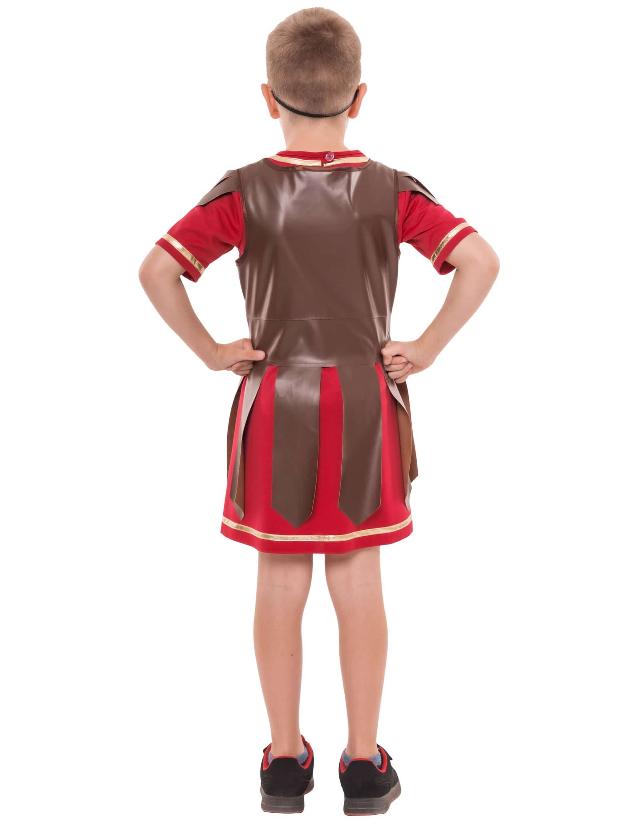 Gladiator 2-tlg. Kinder braun/rot 116/128