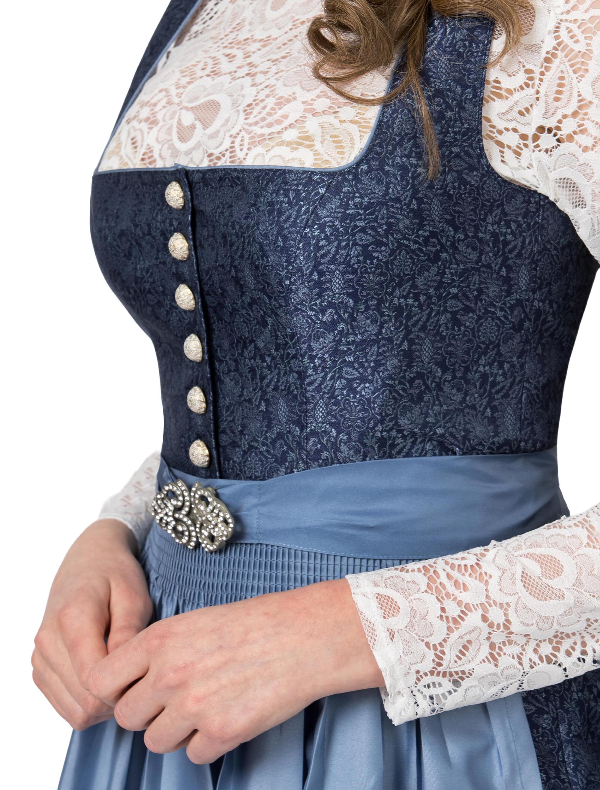 Dirndl Leonora Damen blau 42