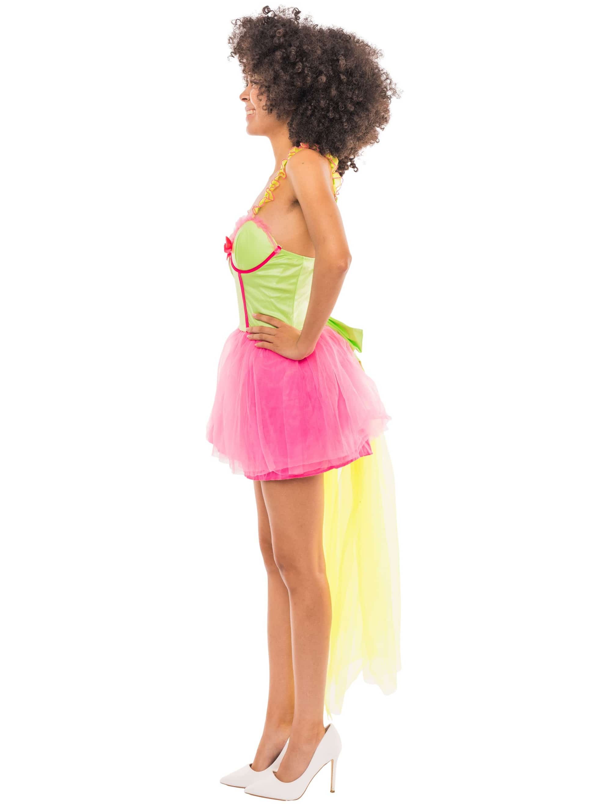 Kleid Ballerina Damen pink/grün 36-38