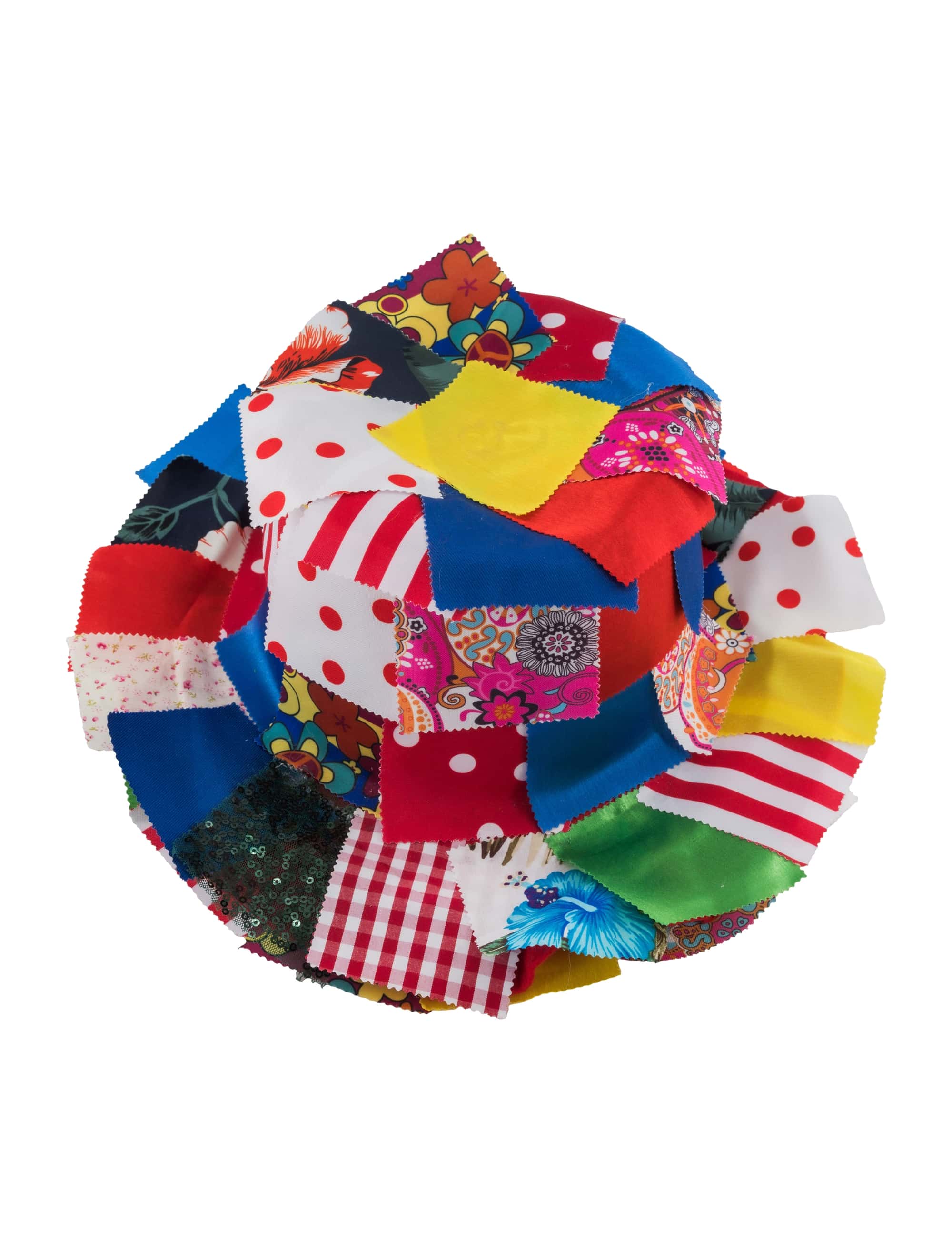 Hut mit Lappen bunt 57
